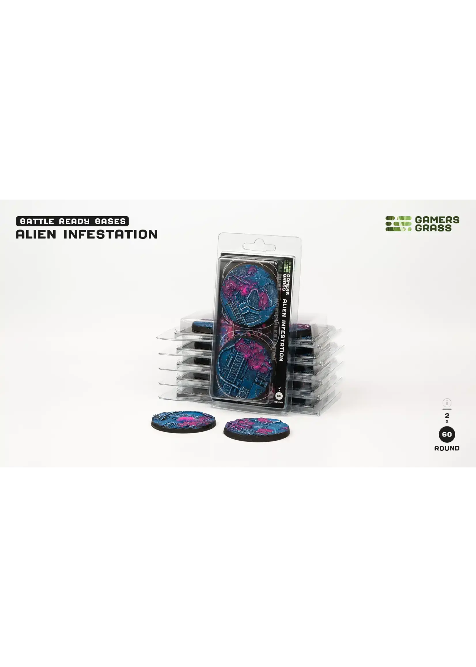 GamersGrass Alien Infestation Bases - Round 60mm - GamersGrass