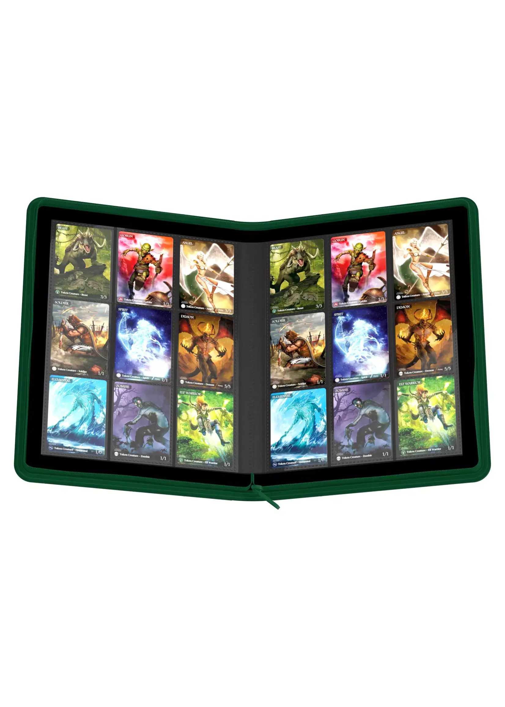 Ultimate Guard Ultimate Guard: Zipfolio 360 - 18 - Pocket XenoSkin - Green