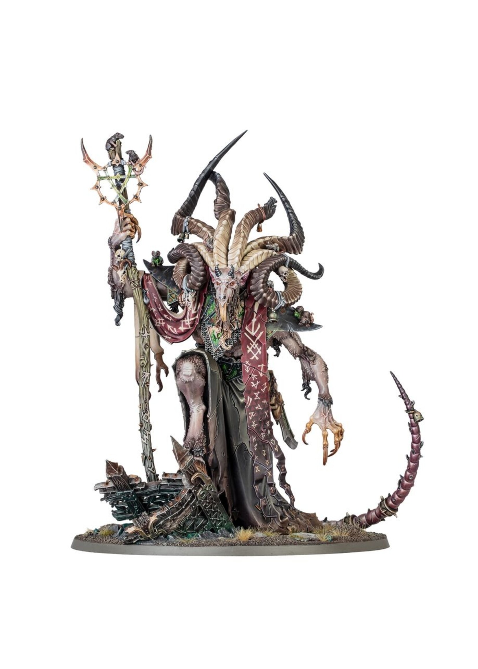 Warhammer: age of sigmar Skaven: Vizzik Skour Prophet Horned Rat