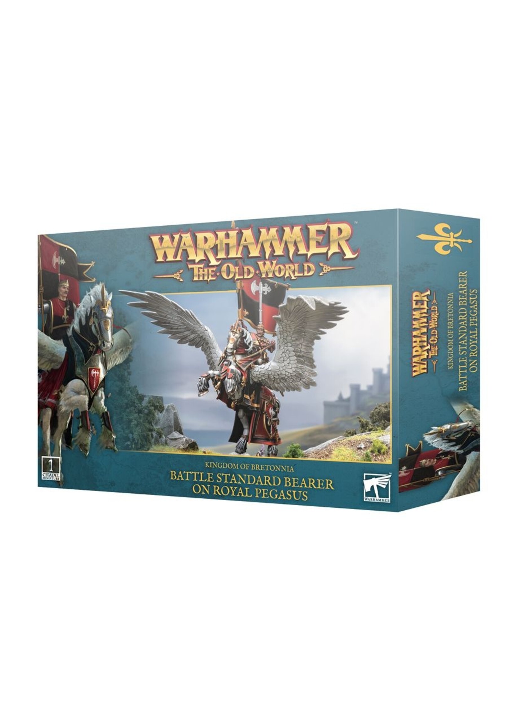 warhammer the old world Kingdom of Bretonnia: Battle Standard on Royal Pegasus