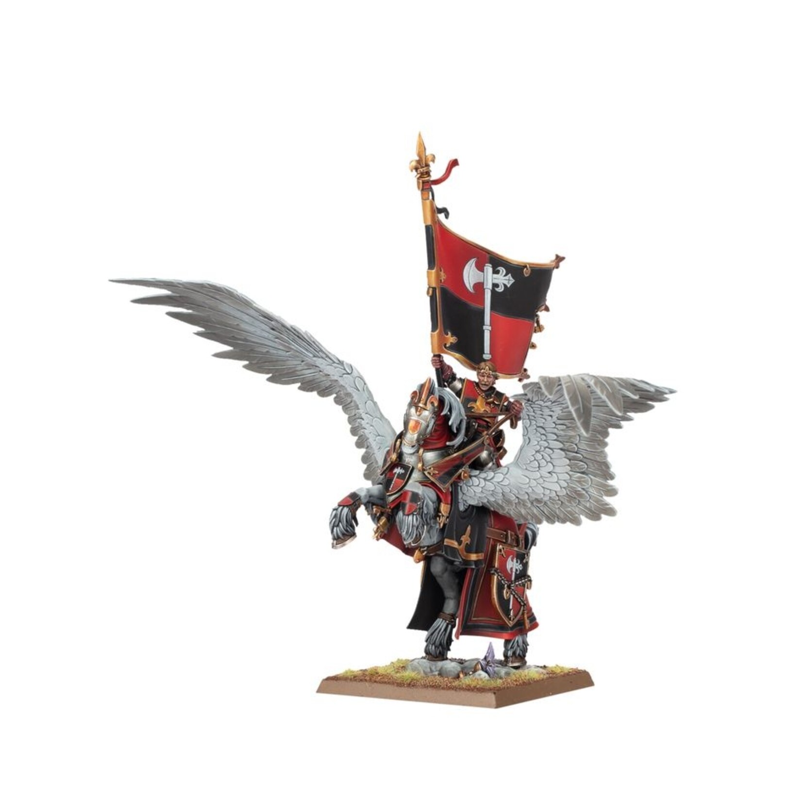 warhammer the old world Kingdom of Bretonnia: Battle Standard on Royal Pegasus