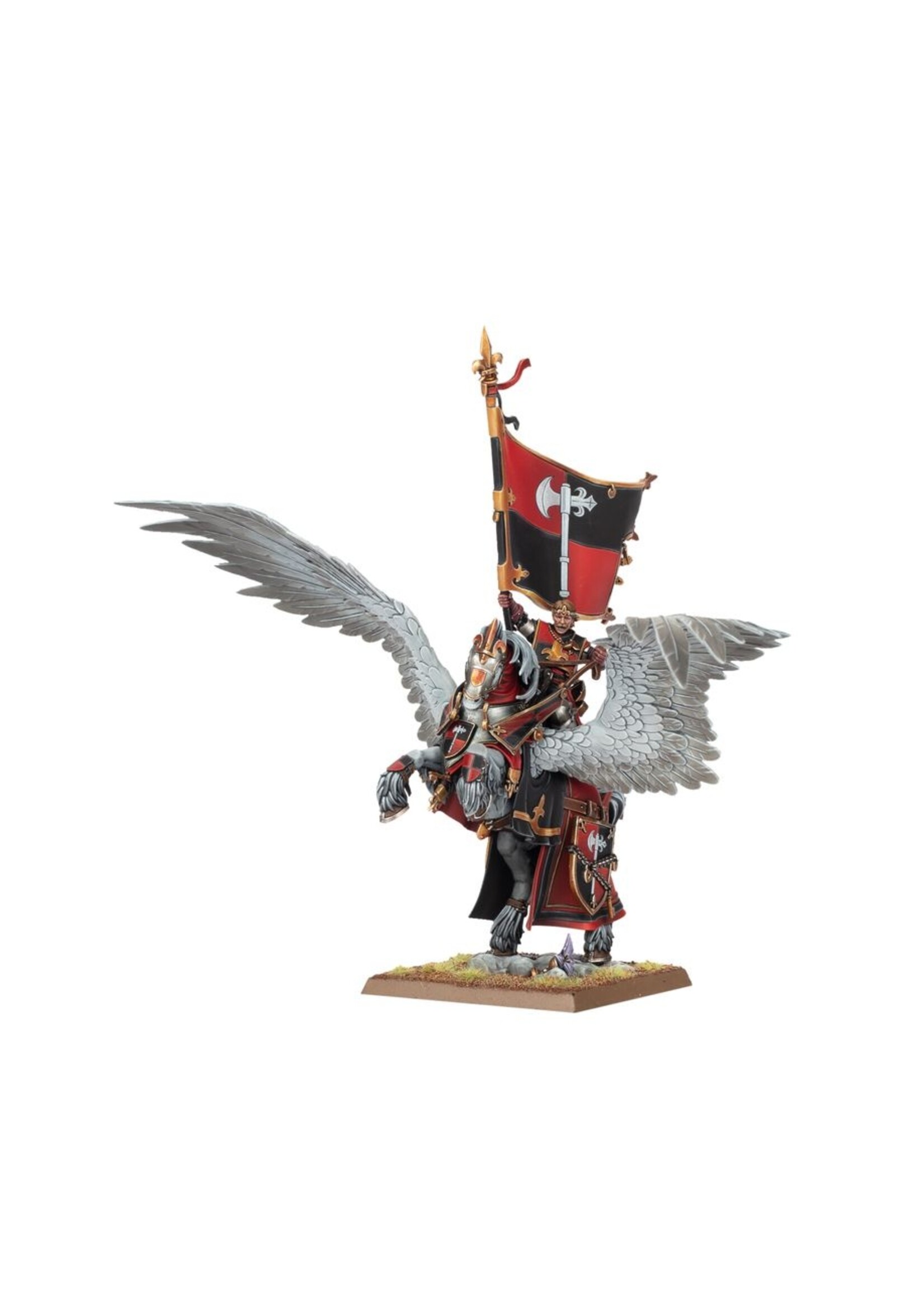 warhammer the old world Kingdom of Bretonnia: Battle Standard on Royal Pegasus