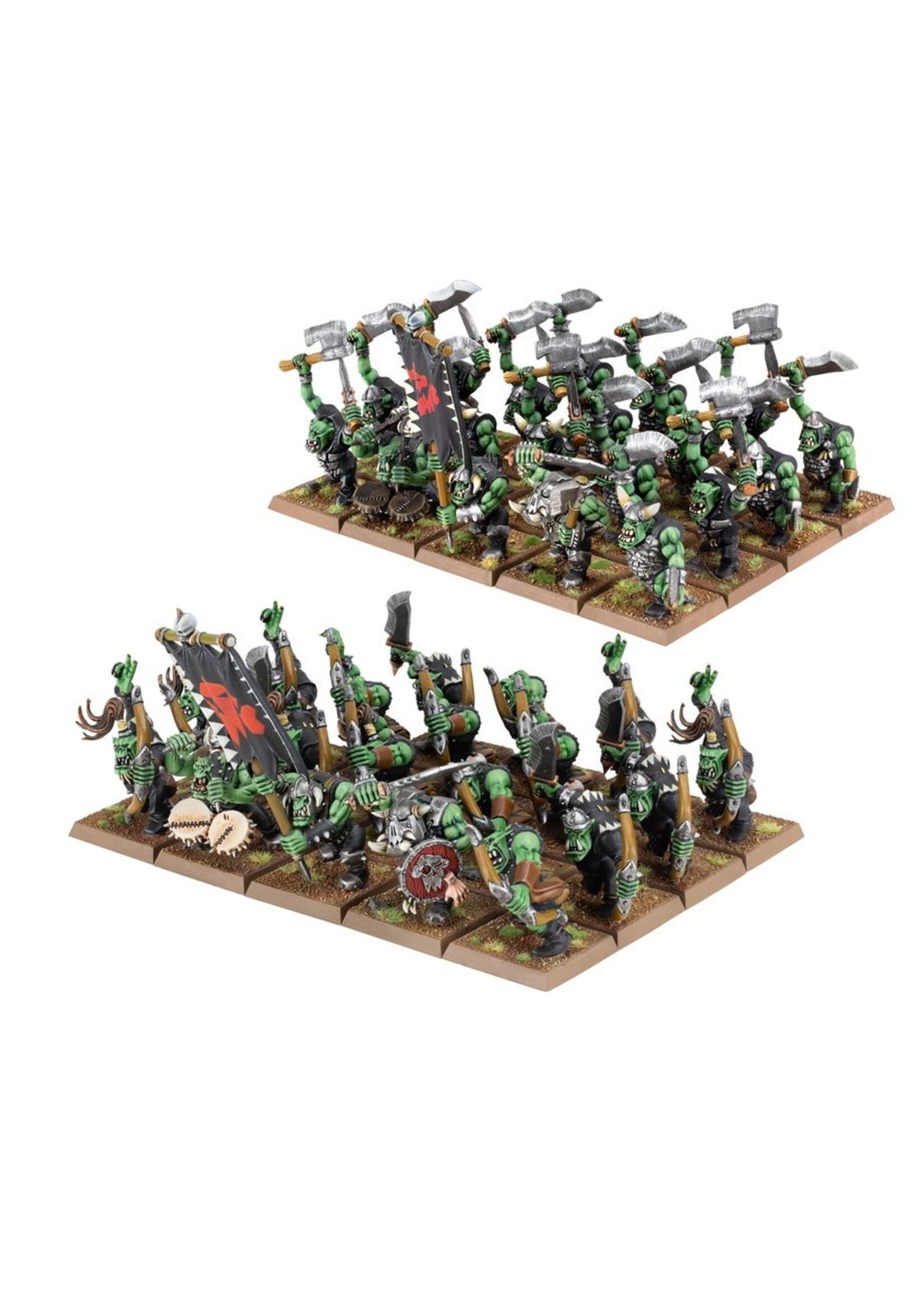warhammer the old world Orc & Goblin Tribes: Orc Boyz & Orc Arrer Boyz Mobs