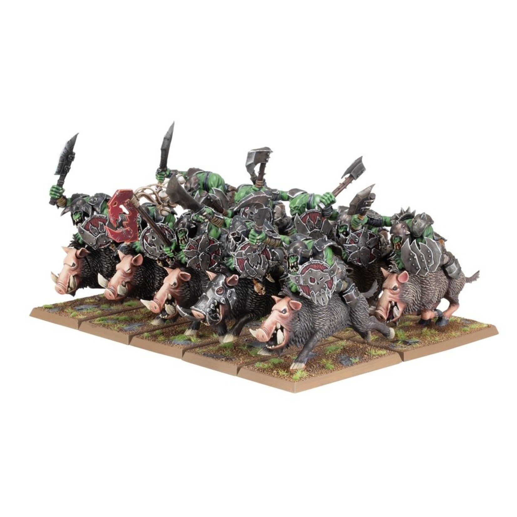 warhammer the old world Orc & Goblin Tribes: Orc Boar Boyz Mob