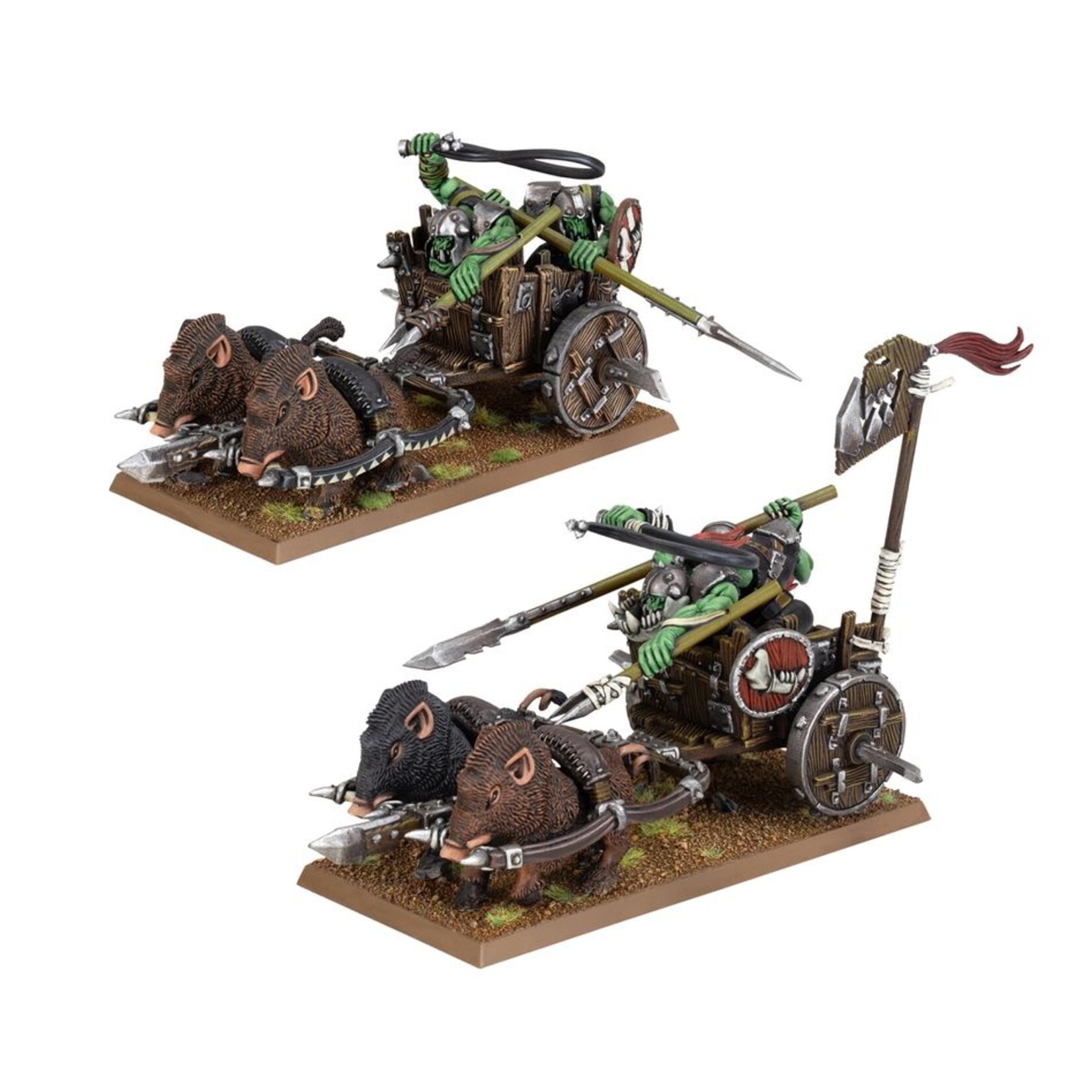 warhammer the old world Orc & Goblin Tribes: Orc Boar Chariots