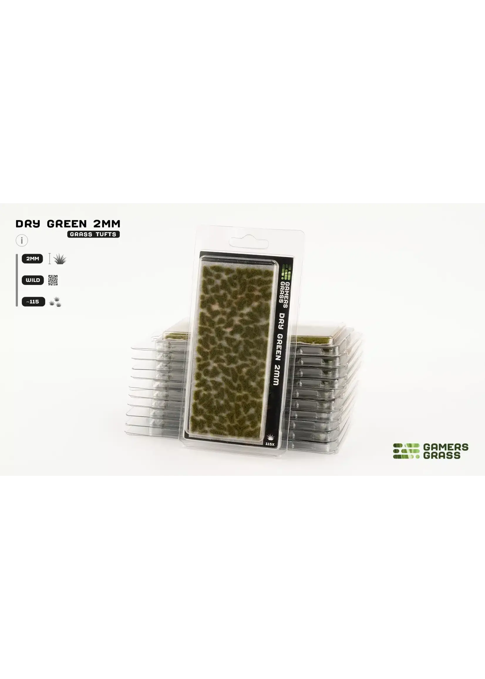 GamersGrass Dry Green -  Wild - 2mm - GamersGrass