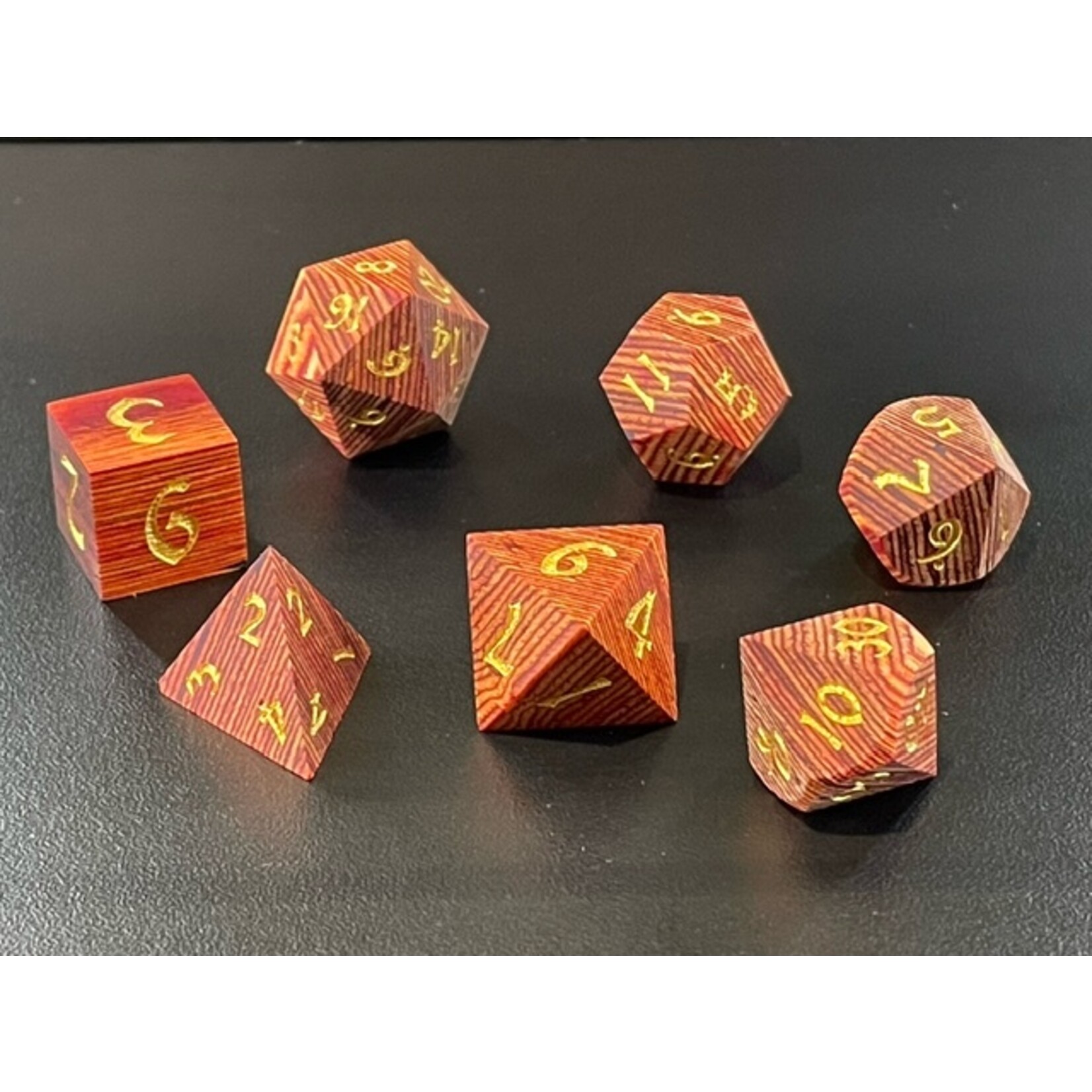 MagicVortex - Dice Sylvan Shards  - RPG 7pc Set