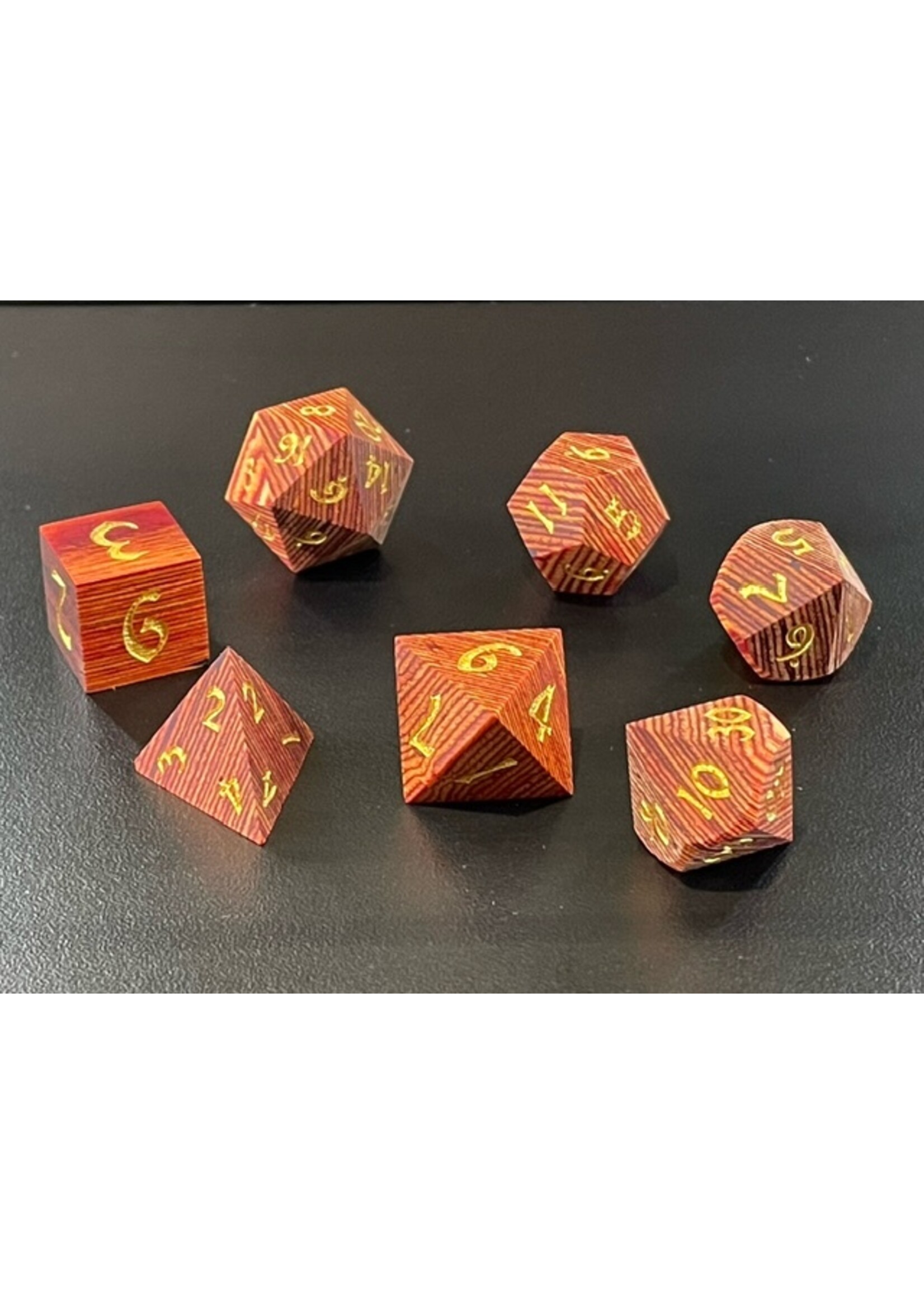 MagicVortex - Dice Sylvan Shards  - RPG 7pc Set