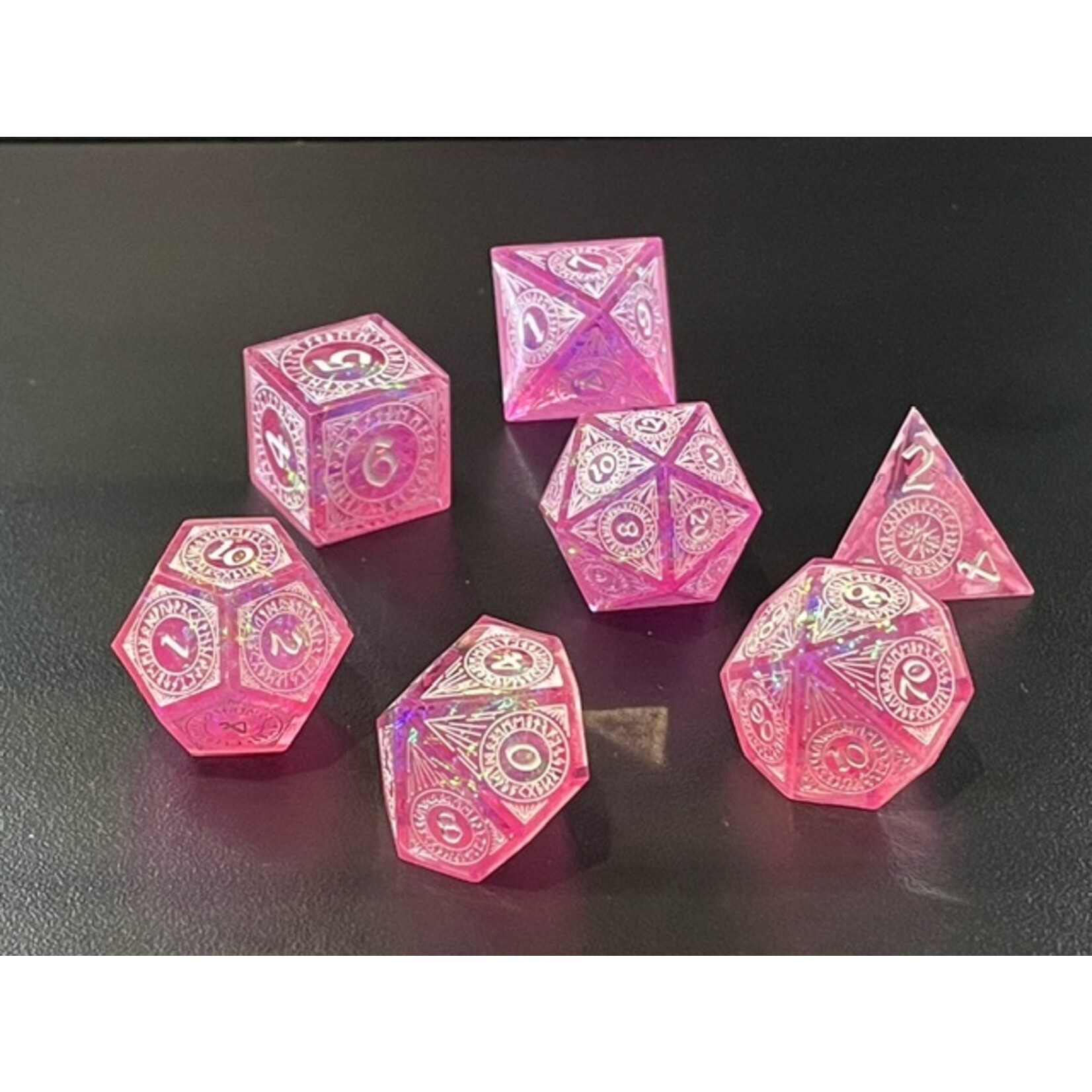 MagicVortex - Dice Pink Lady - RPG 7pc Set