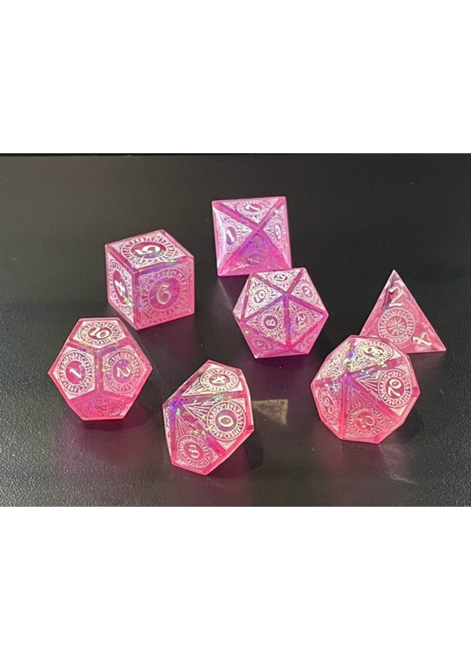 MagicVortex - Dice Pink Lady - RPG 7pc Set