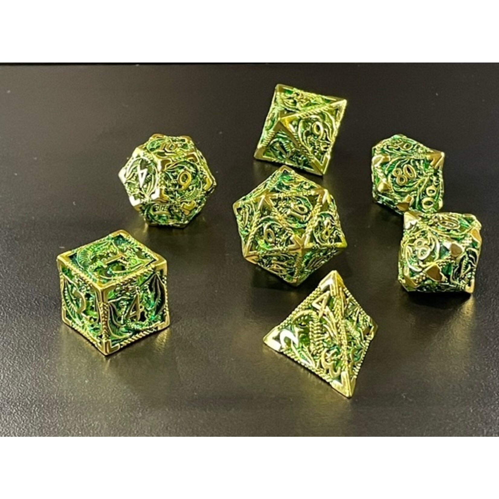 MagicVortex - Dice Emerald Emissary - RPG 7pc Set