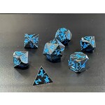 Dakota Irish Blue Lightning - 7pc dice set