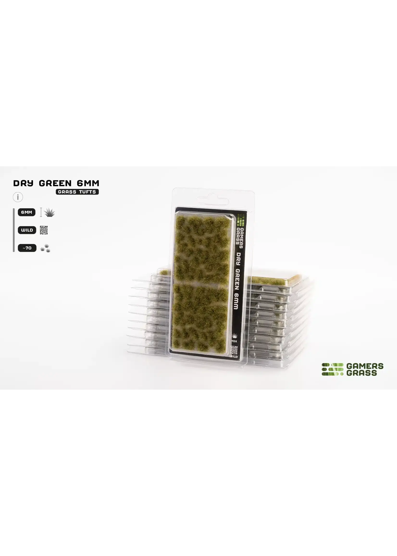 GamersGrass Dry Green - Wild - 6mm - GamersGrass