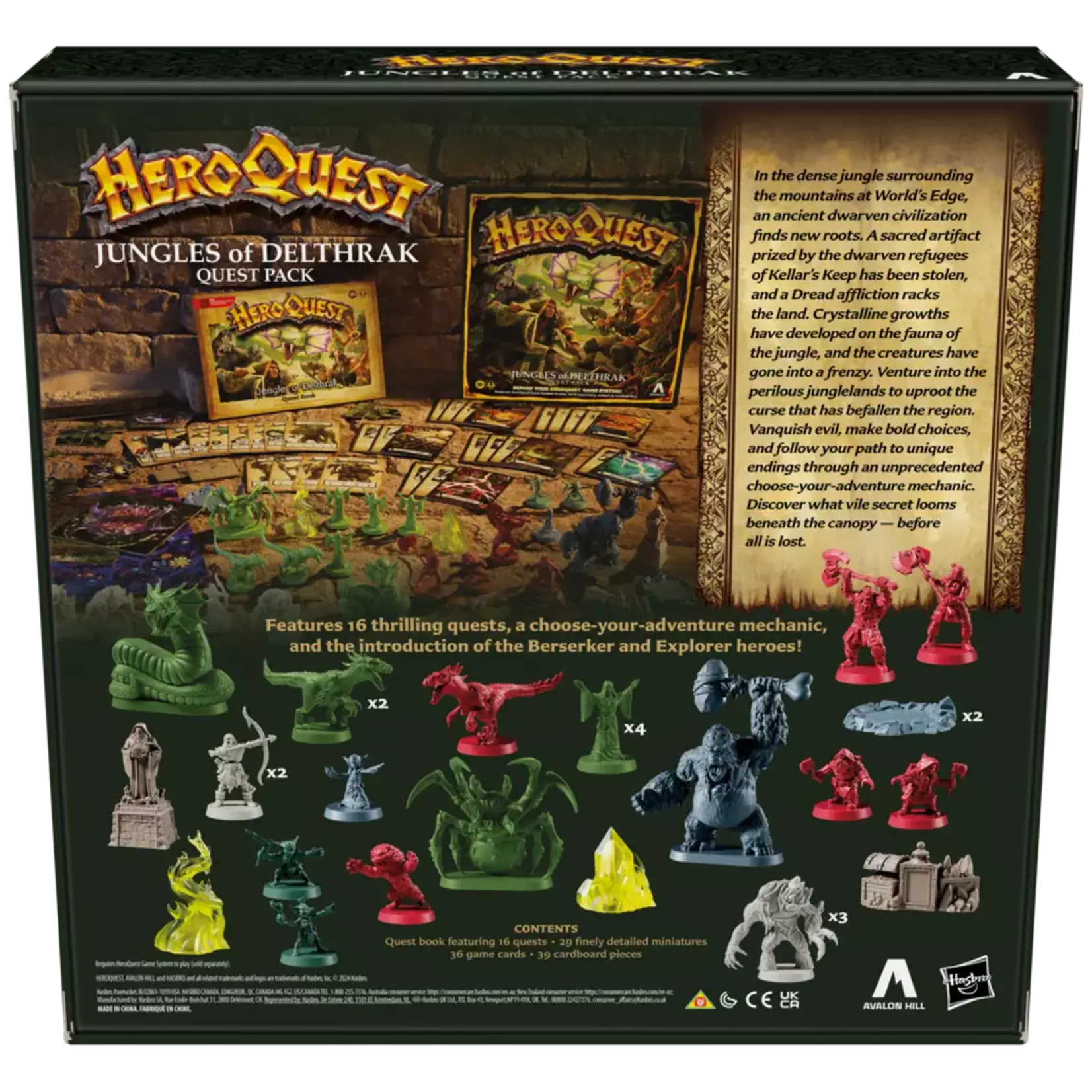 Avalon Hill Heroquest - Jungles Of Delthrak Quest Pack - EN
