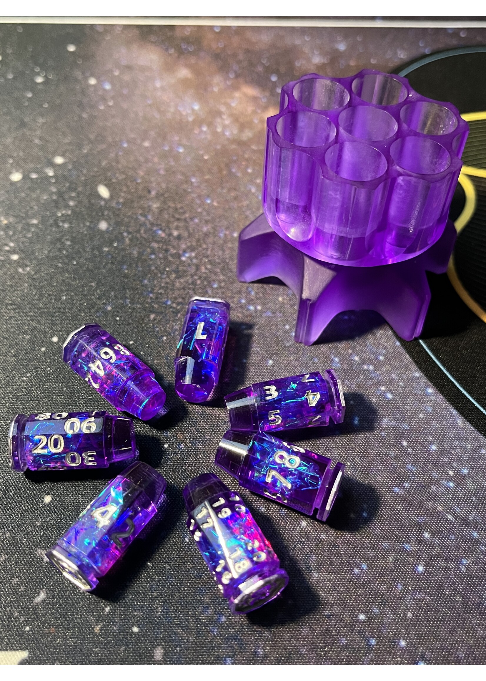 MagicVortex - Dice Violet Vengeance - 7pc Dice Set