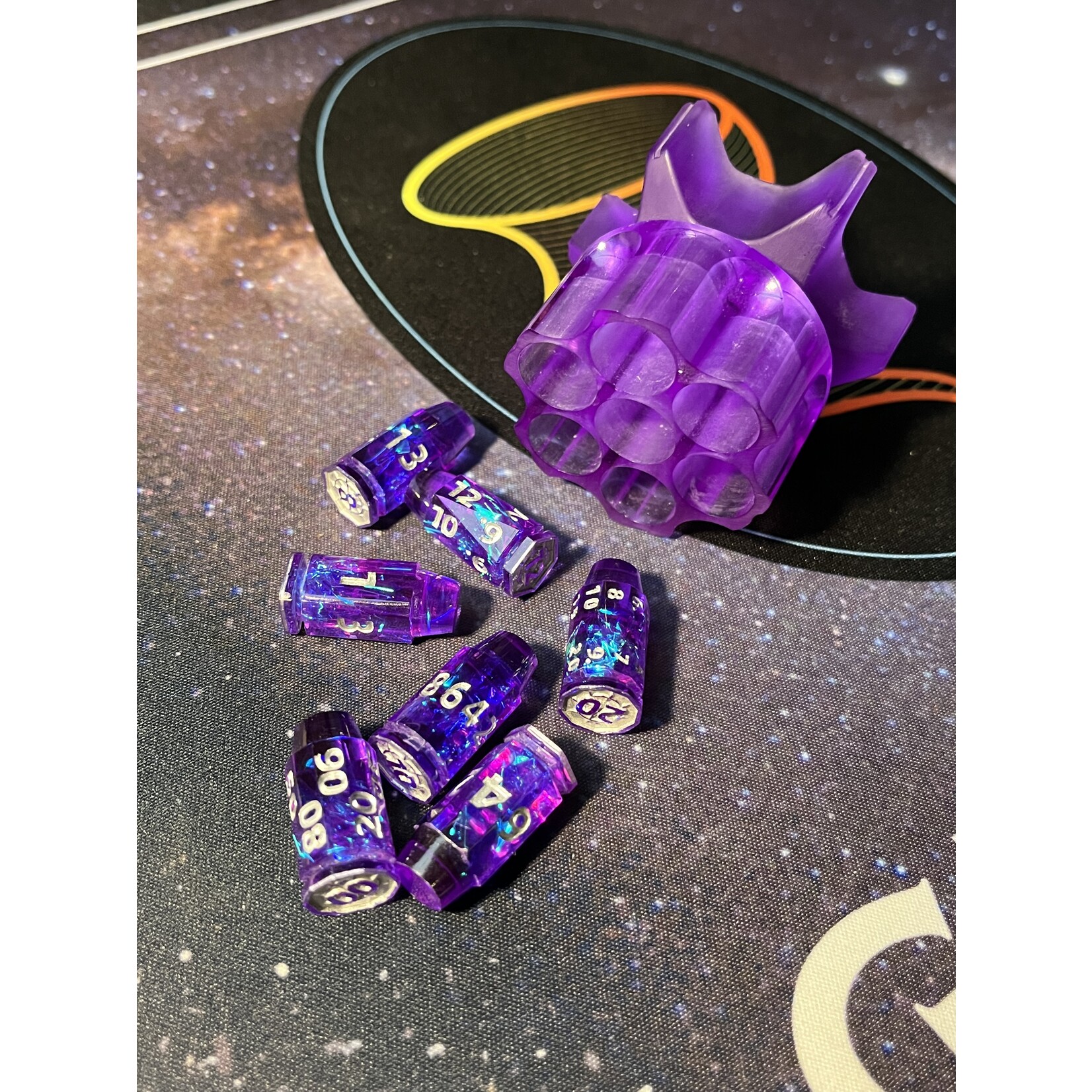 MagicVortex - Dice Violet Vengeance - 7pc Dice Set