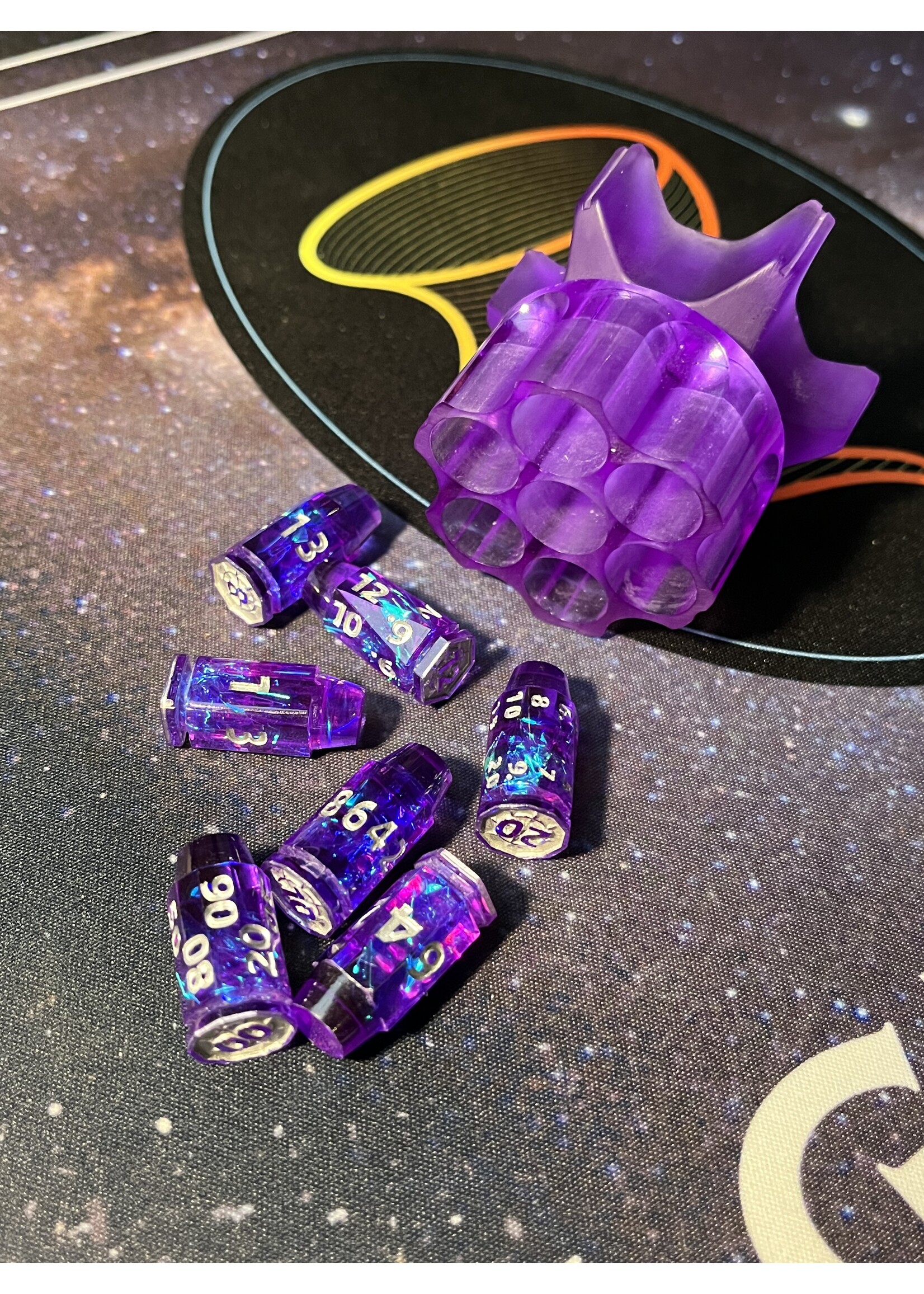 MagicVortex - Dice Violet Vengeance - 7pc Dice Set