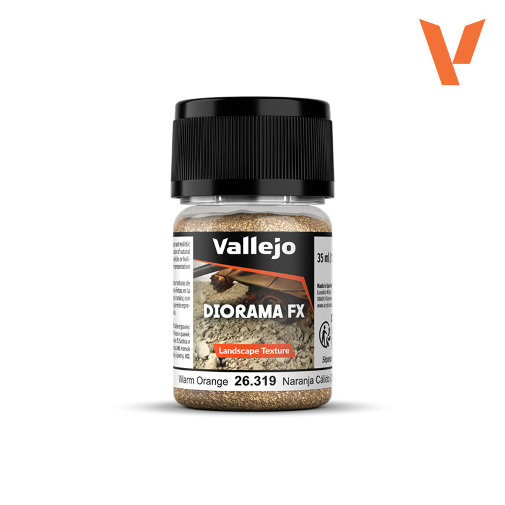 Vallejo Vallejo - Diorama FX Landscape Textures Warm Orange 0.1-0.6 mm