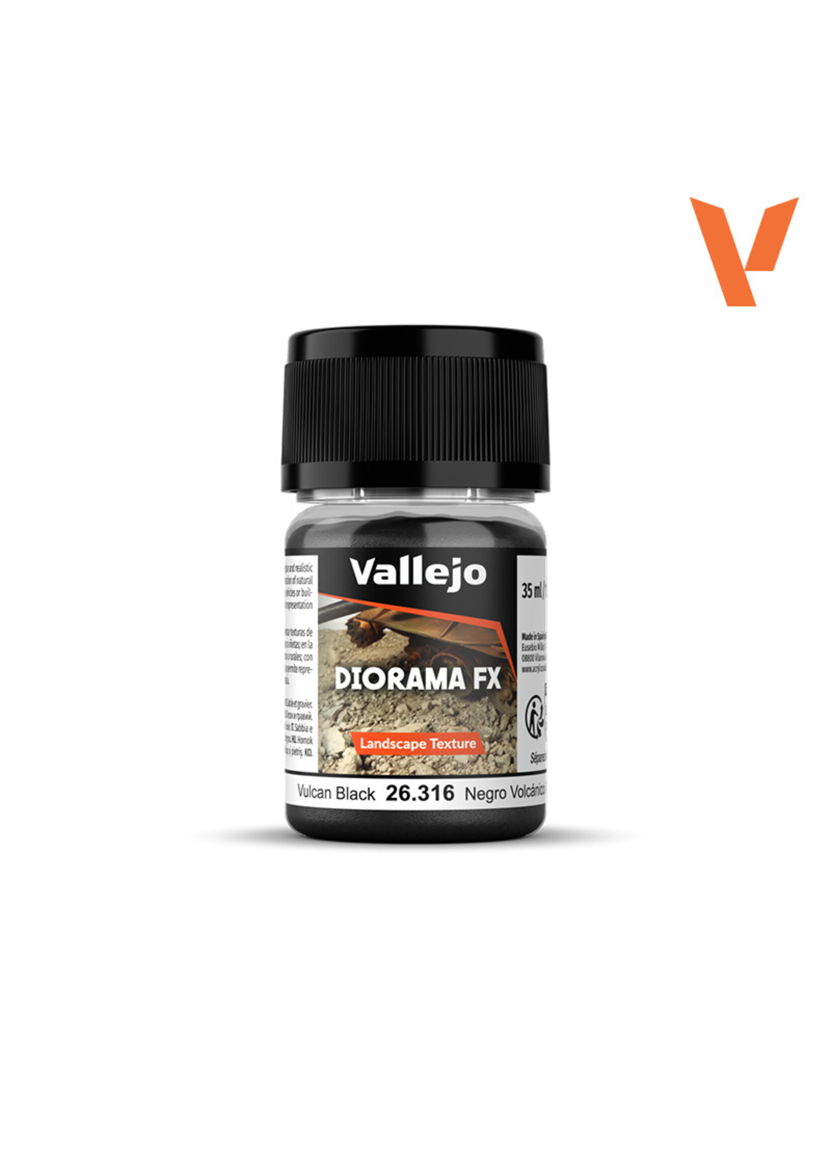 Vallejo Vallejo - Diorama FX Landscape Textures Vulcan Black 0.1-0.6 mm