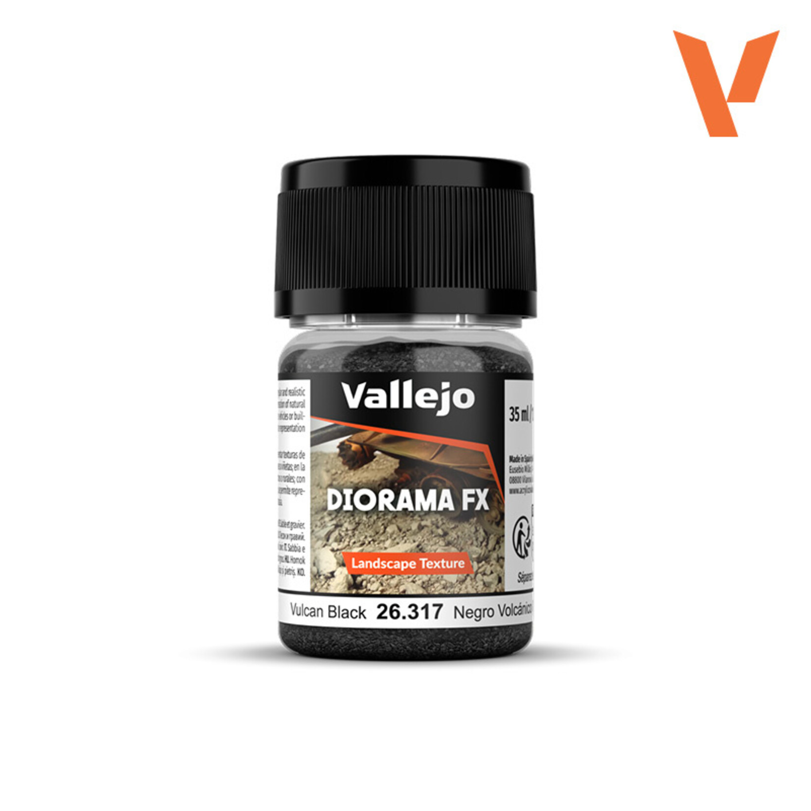 Vallejo Vallejo - Diorama FX Landscape Textures Vulcan Black 0.1-2 mm