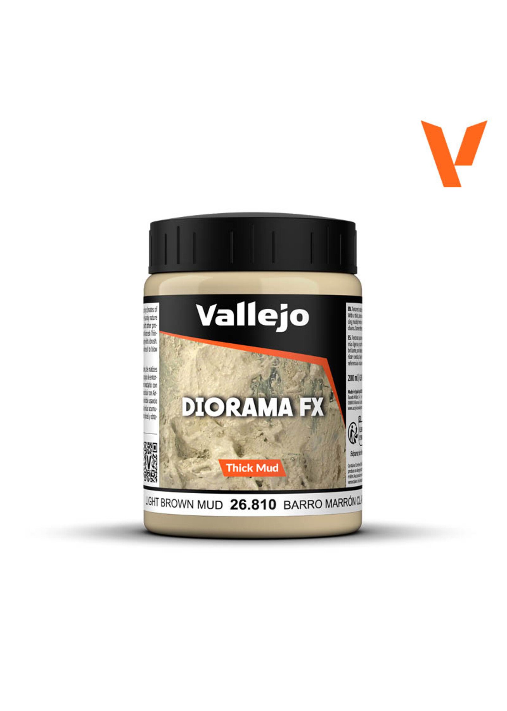 Vallejo Vallejo - Diorama FX Thick Mud Textures Light Brown Mud