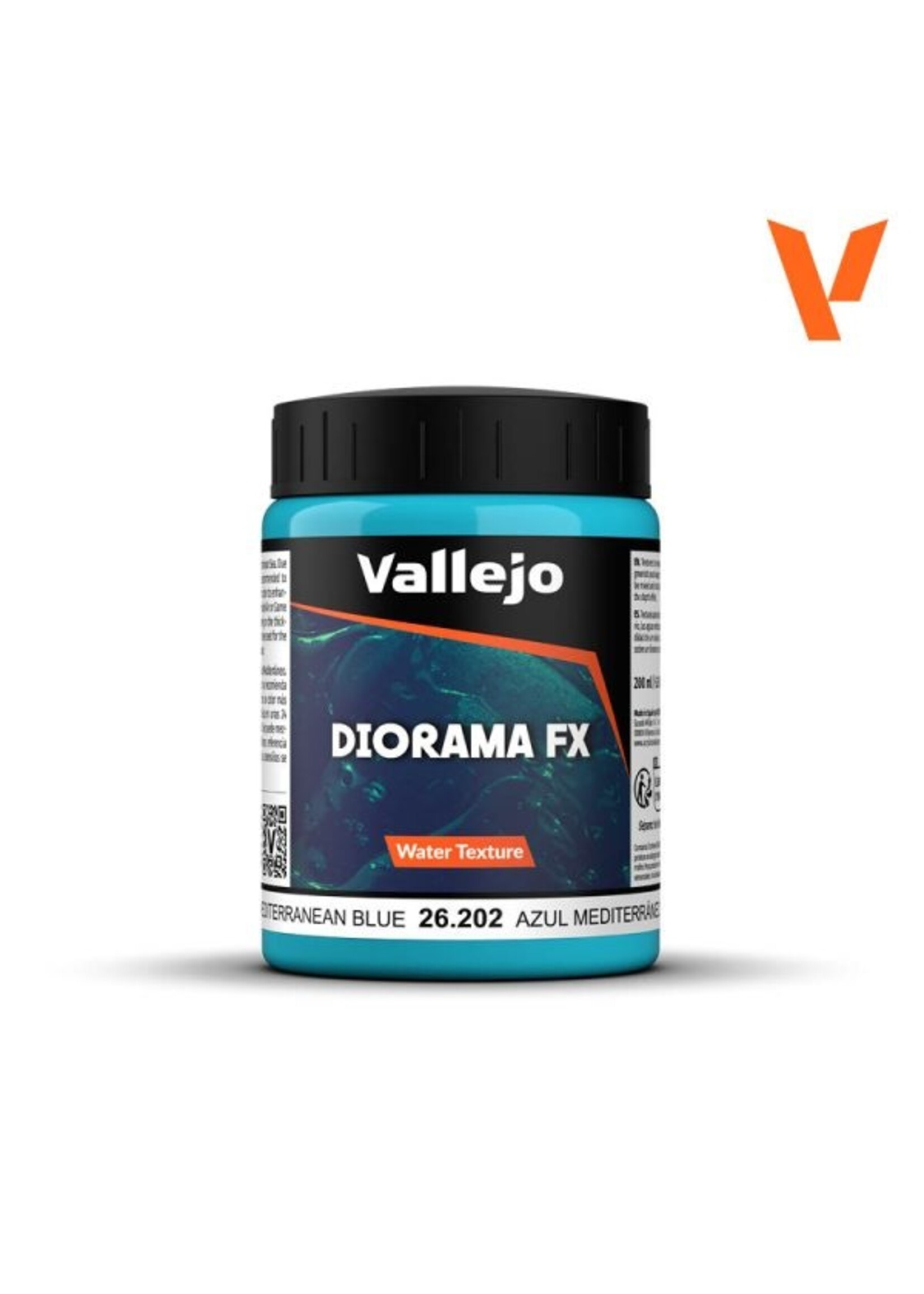 Vallejo Vallejo - Diorama FX Water Textures Mediterranean Blue