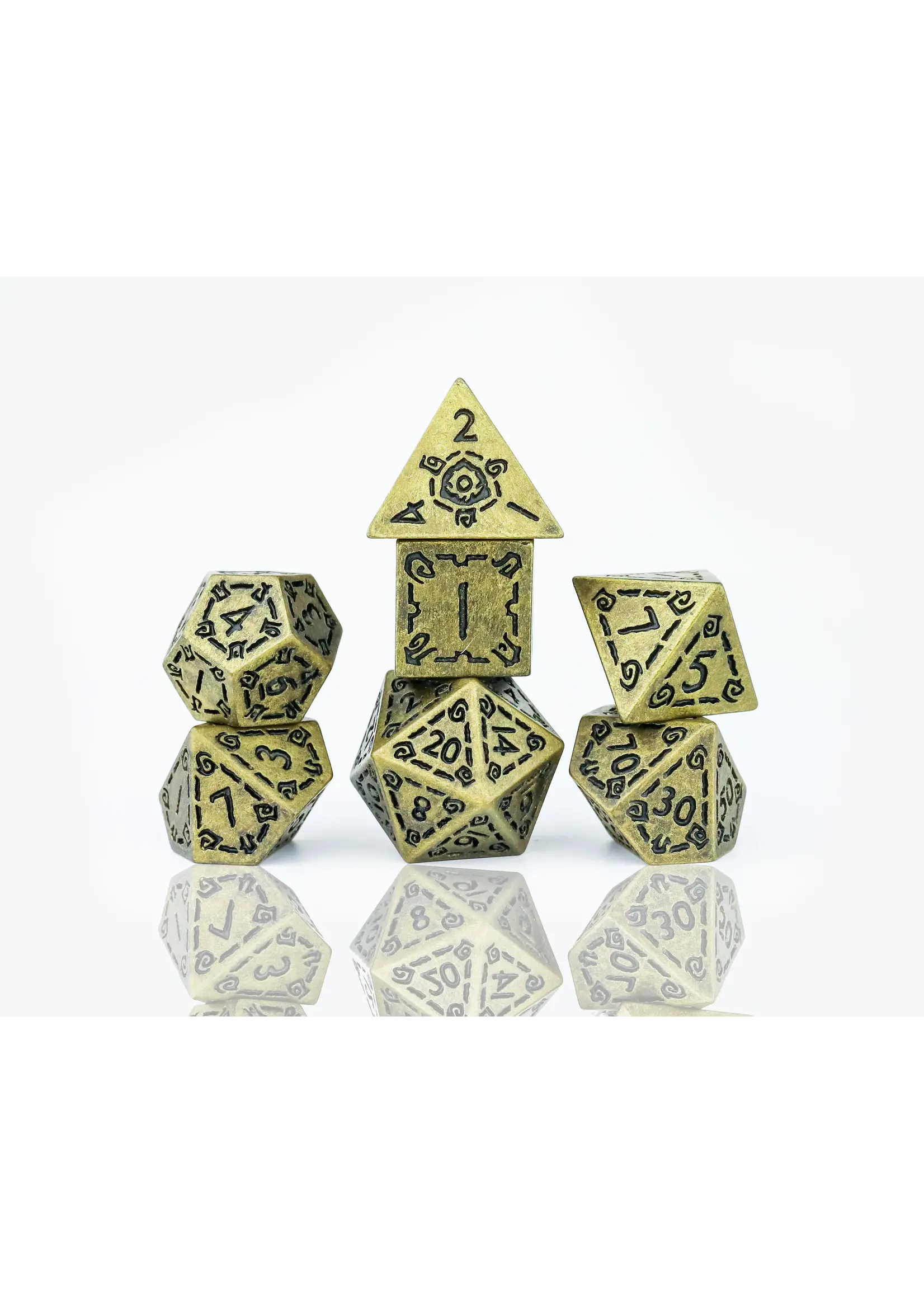 sirius dice Dice Set - Illusory Metal - Gold