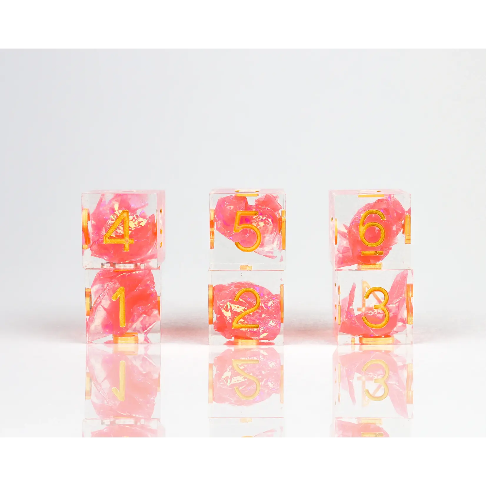 sirius dice D6 Dice - Sharp Flamingo