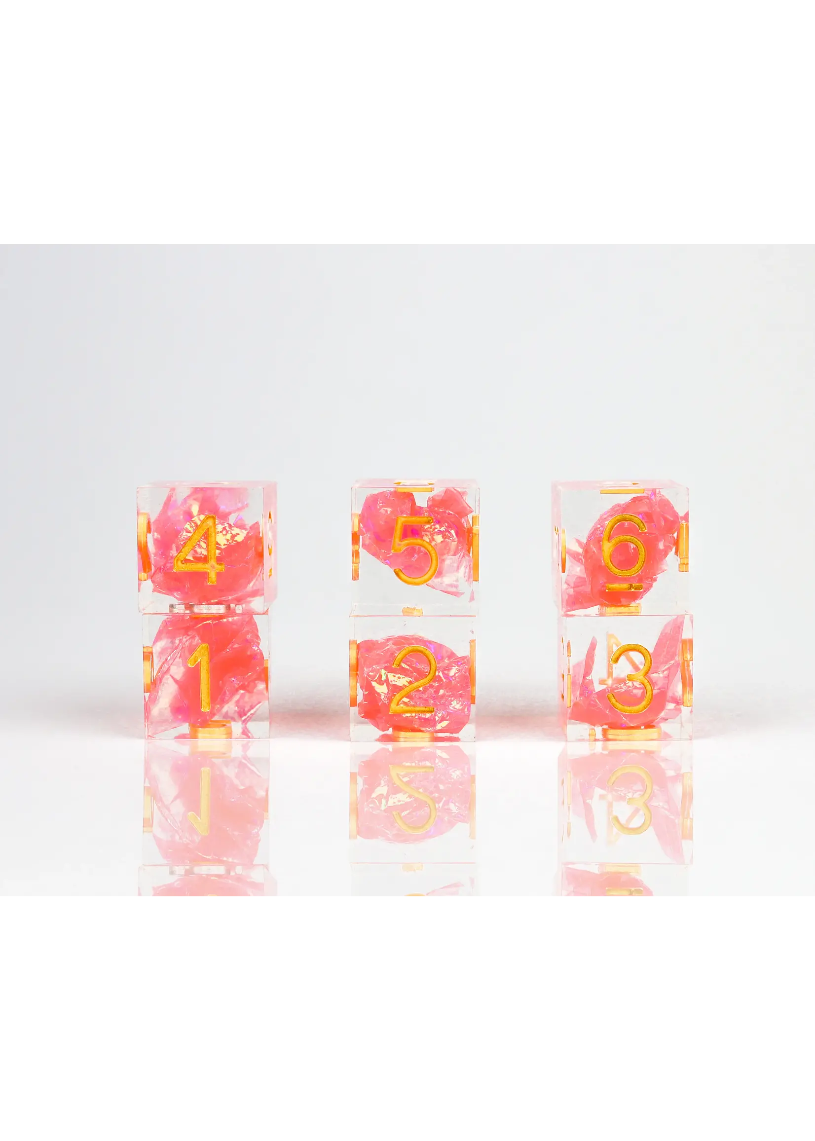 sirius dice D6 Dice - Sharp Flamingo