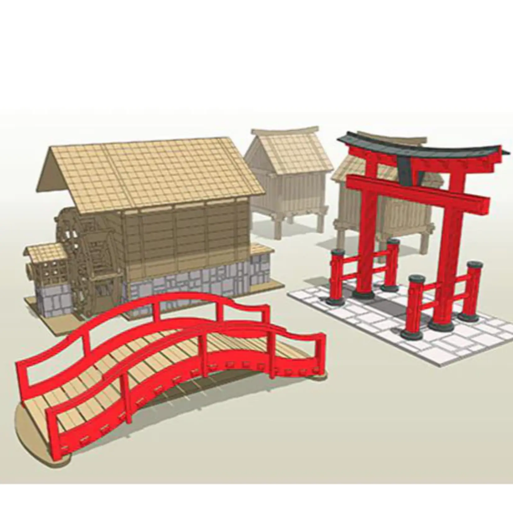 Feudal Japan Scenery Set
