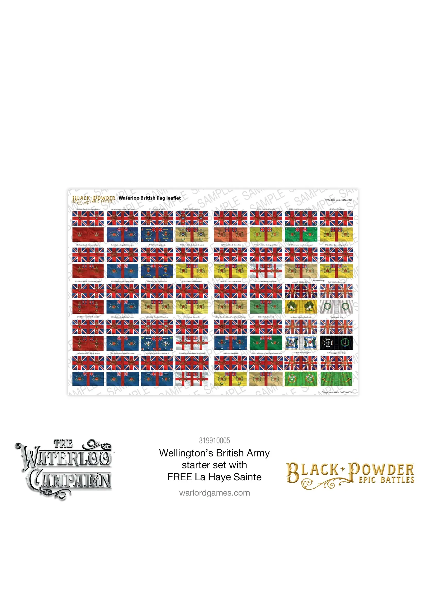 Black Powder Black Powder Epic Battles: Waterloo - British Starter Set