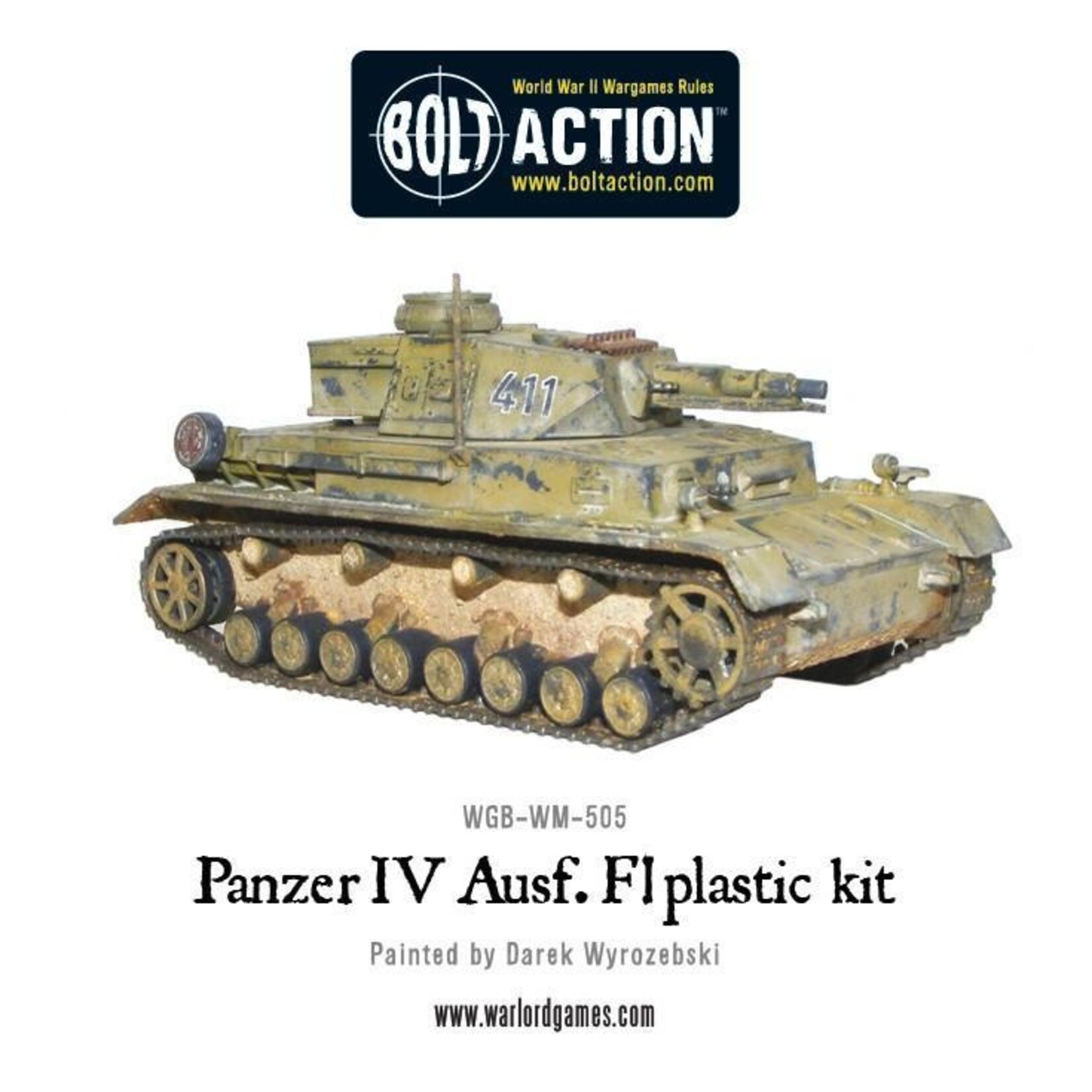 Bolt action Panzer IV Ausf. F1/G/H medium tank (plastic)