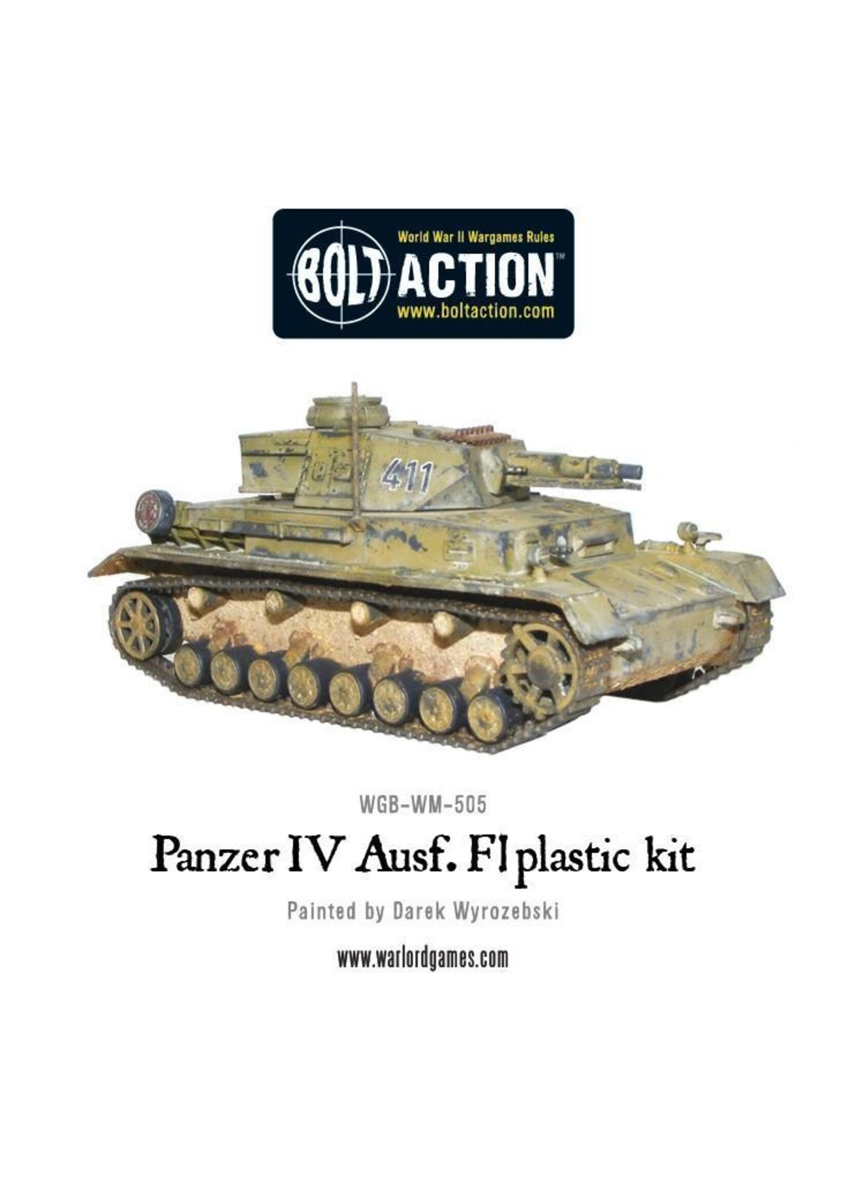 Bolt action Panzer IV Ausf. F1/G/H medium tank (plastic)