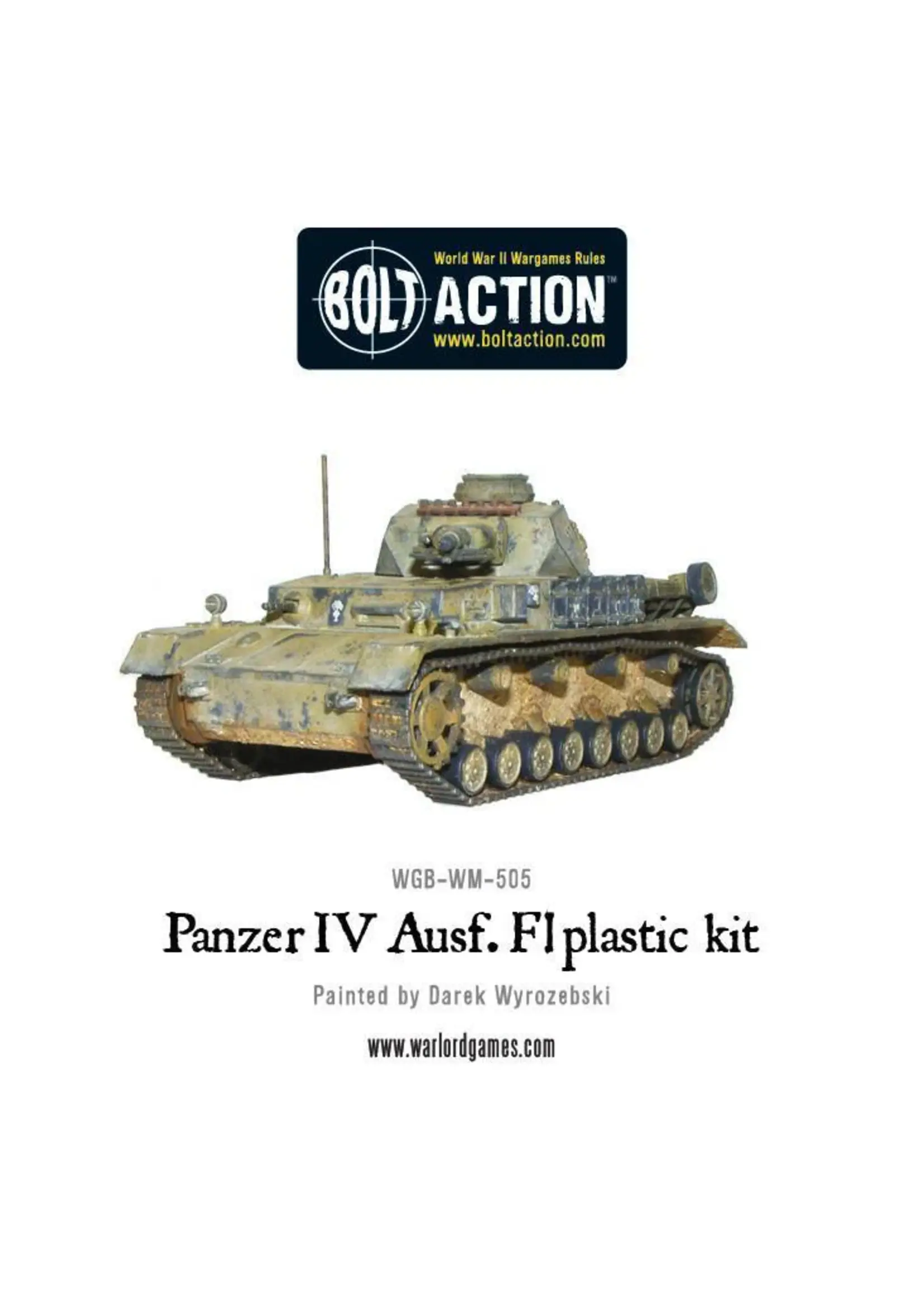 Bolt action Panzer IV Ausf. F1/G/H medium tank (plastic)