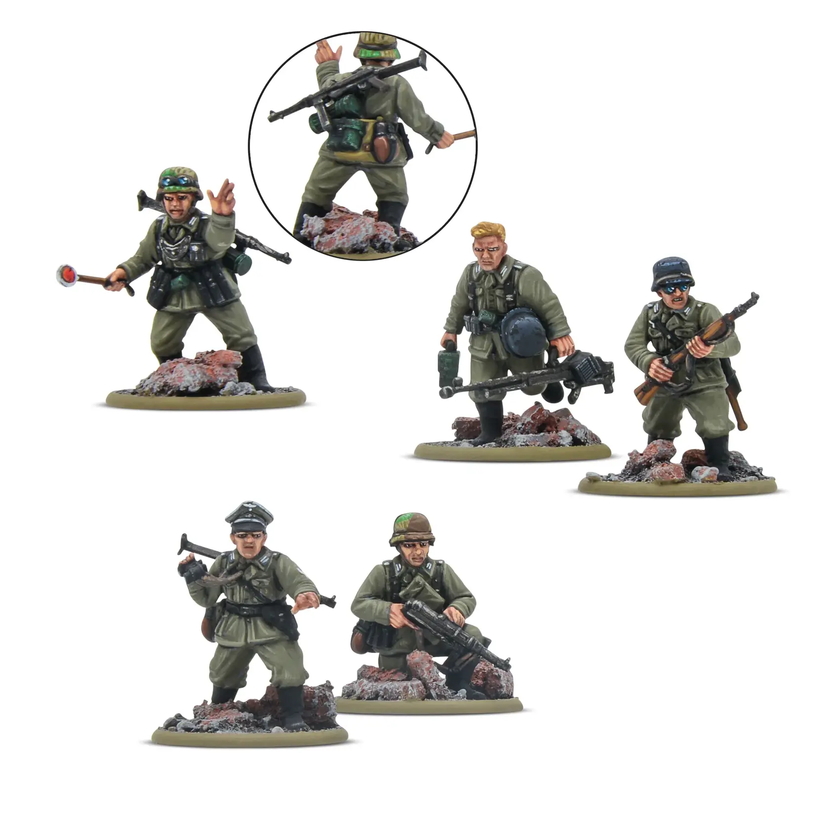 Bolt action German Veteran Infantry Platoon