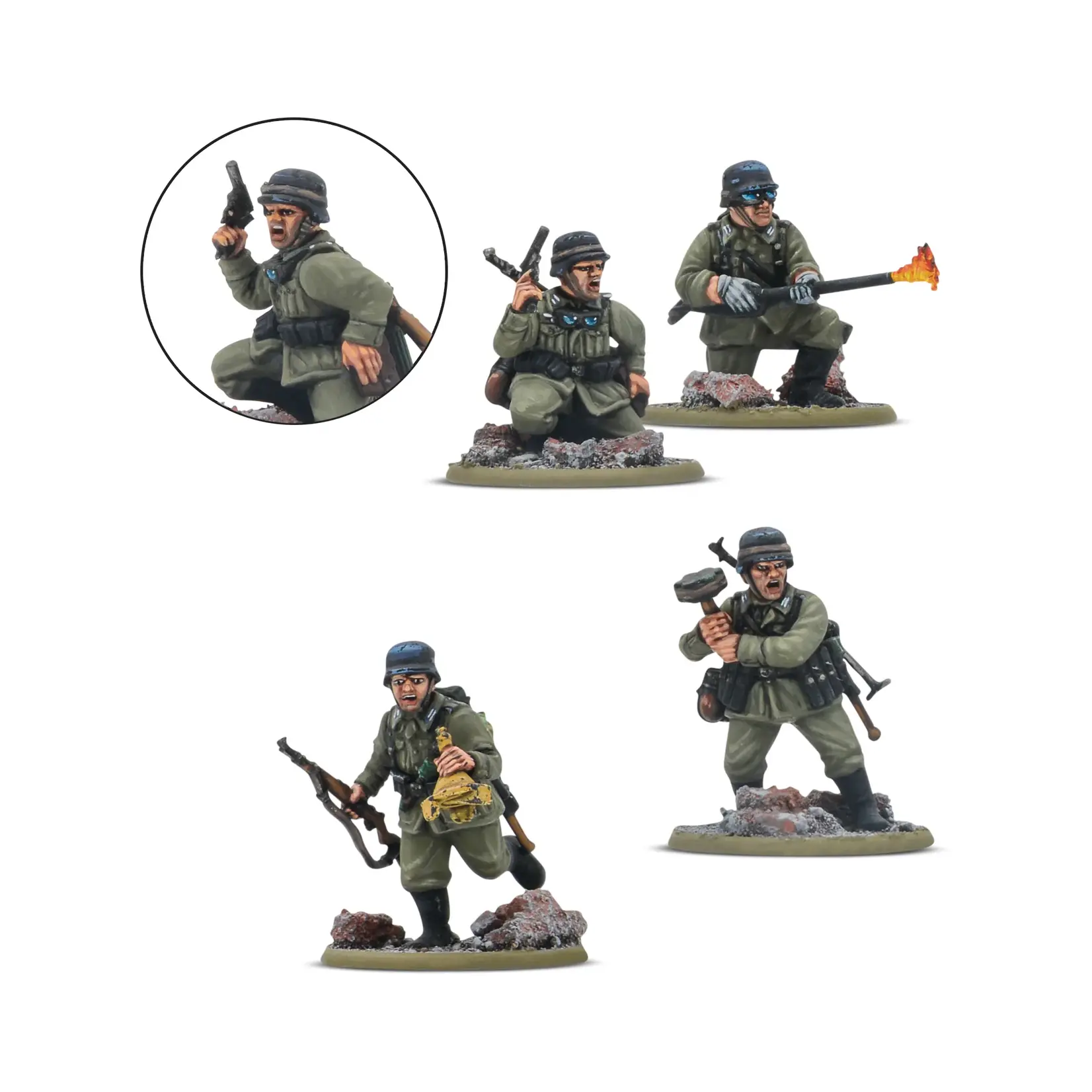 Bolt action German Veteran Infantry Platoon