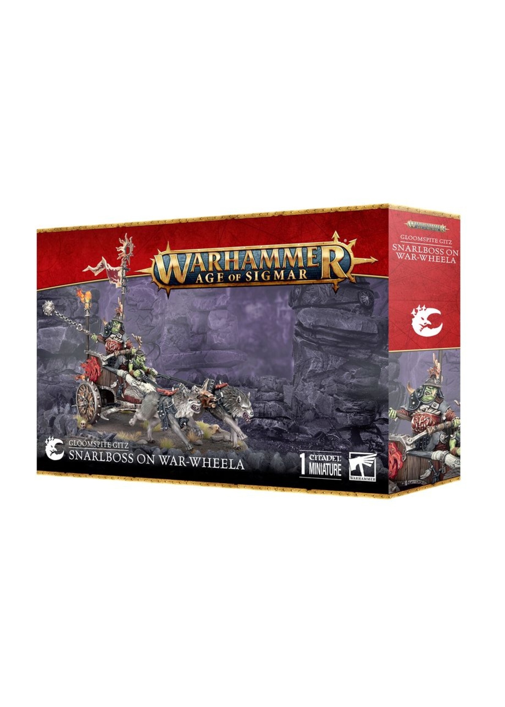Warhammer: age of sigmar Gloomspite Gitz: Snarlboss On War-wheela