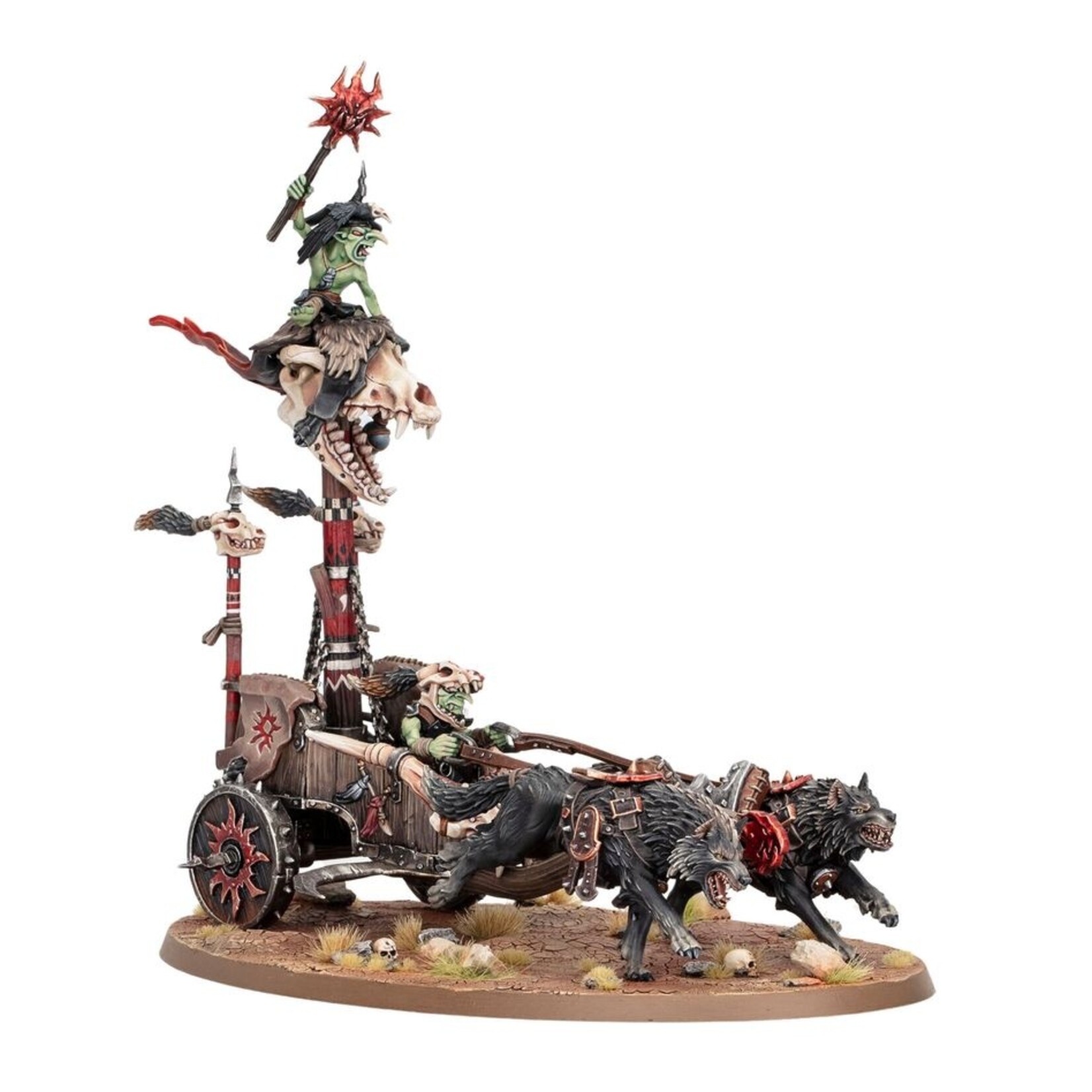 Warhammer: age of sigmar Gloomspite Gitz: Snarlboss On War-wheela