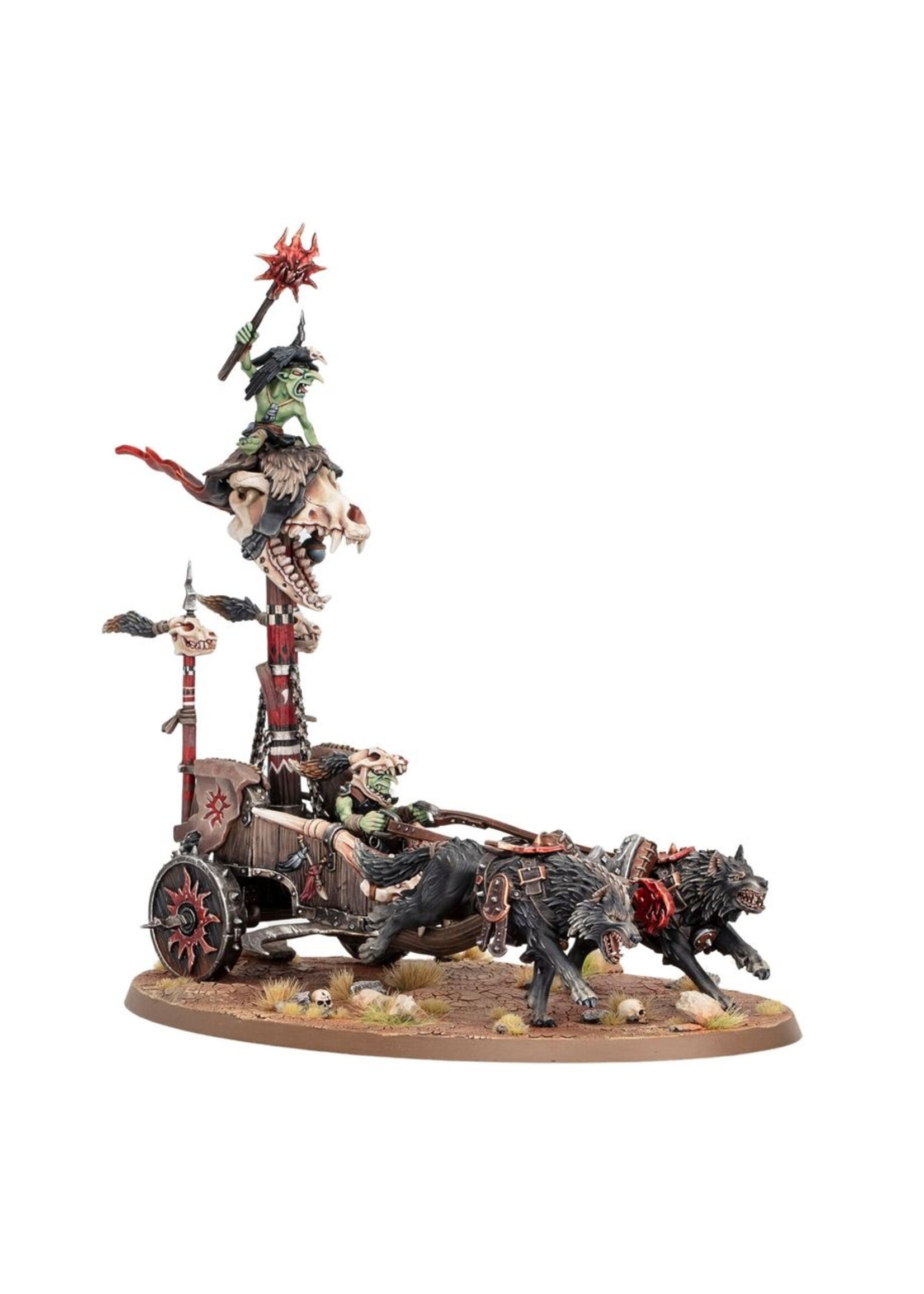 Warhammer: age of sigmar Gloomspite Gitz: Snarlboss On War-wheela