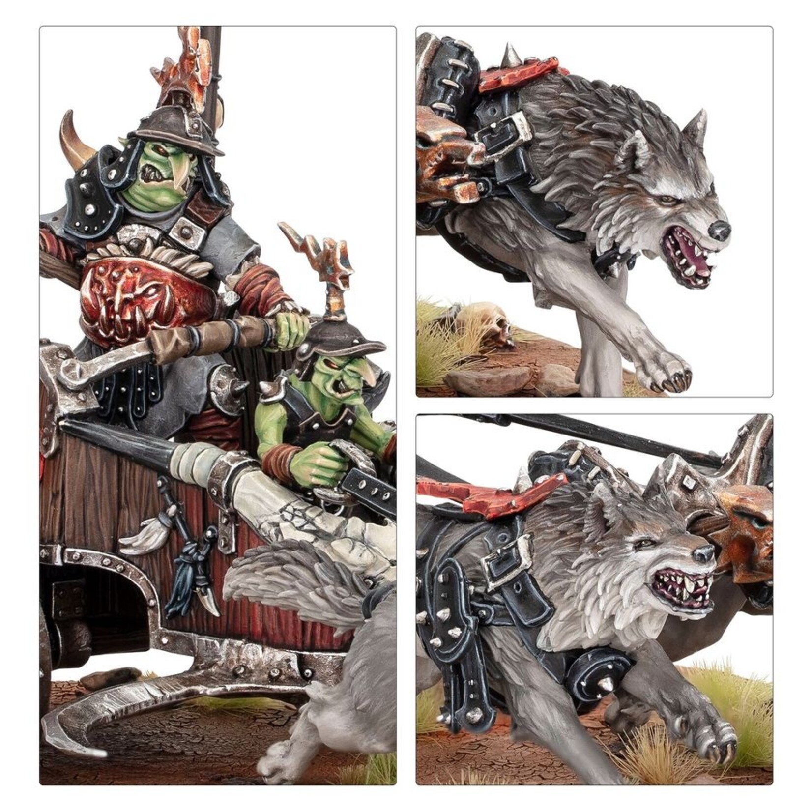 Warhammer: age of sigmar Gloomspite Gitz: Snarlboss On War-wheela