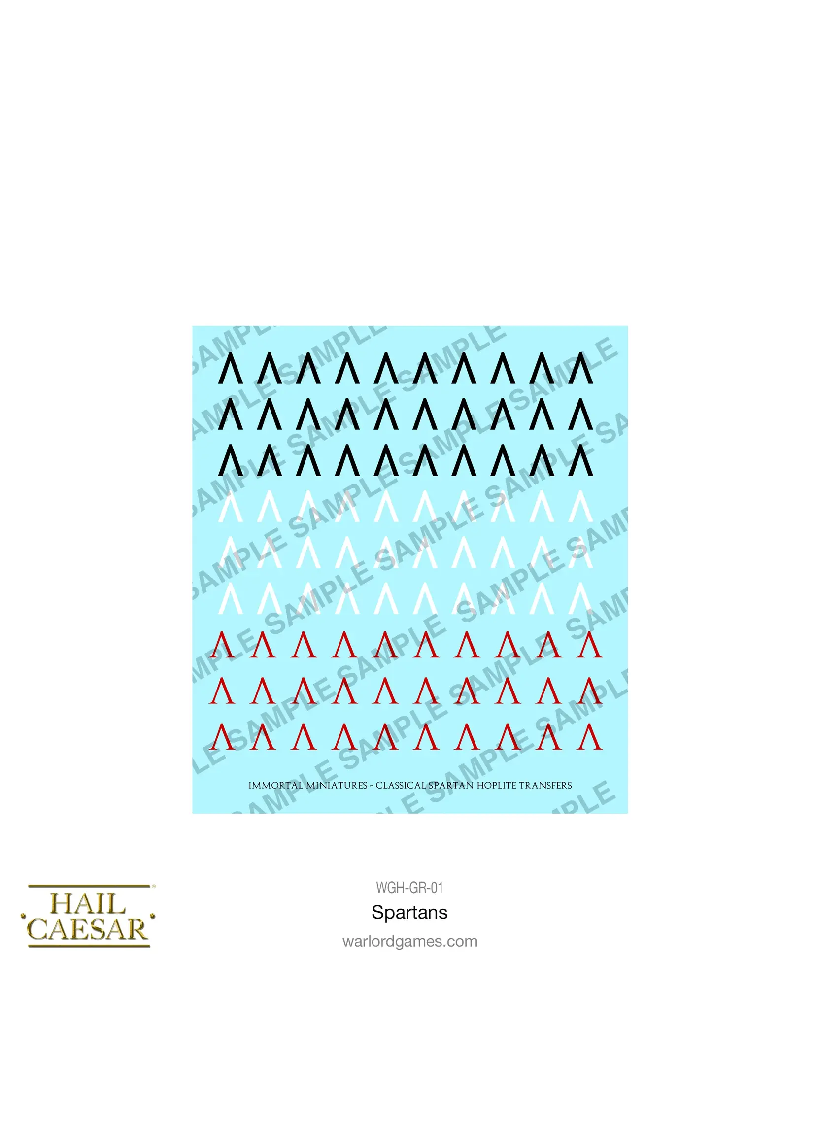 Hail Caesar Spartans: Spartans plastic boxed set