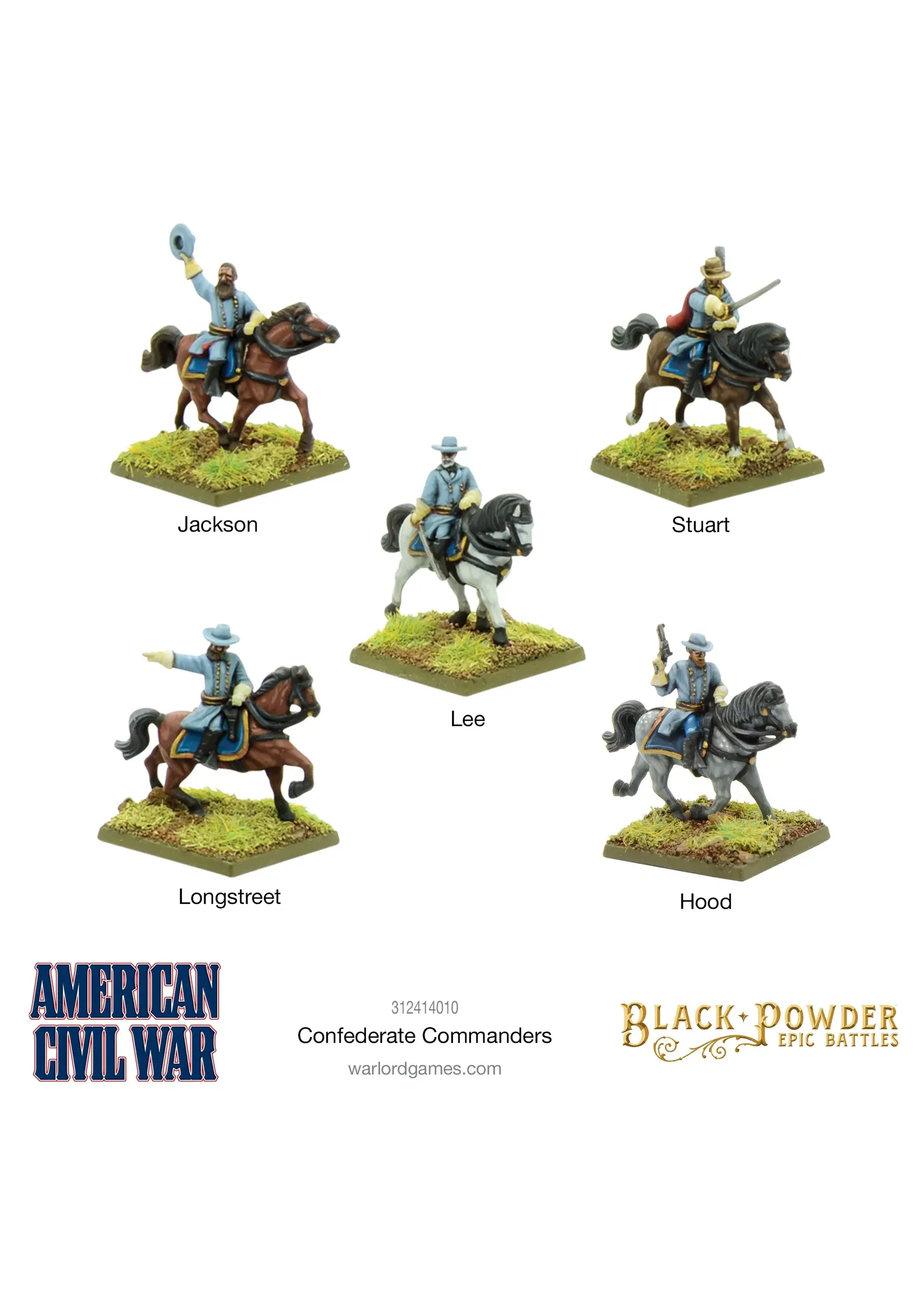 Black Powder Black Powder Epic Battles: American Civil War Confederate Commanders