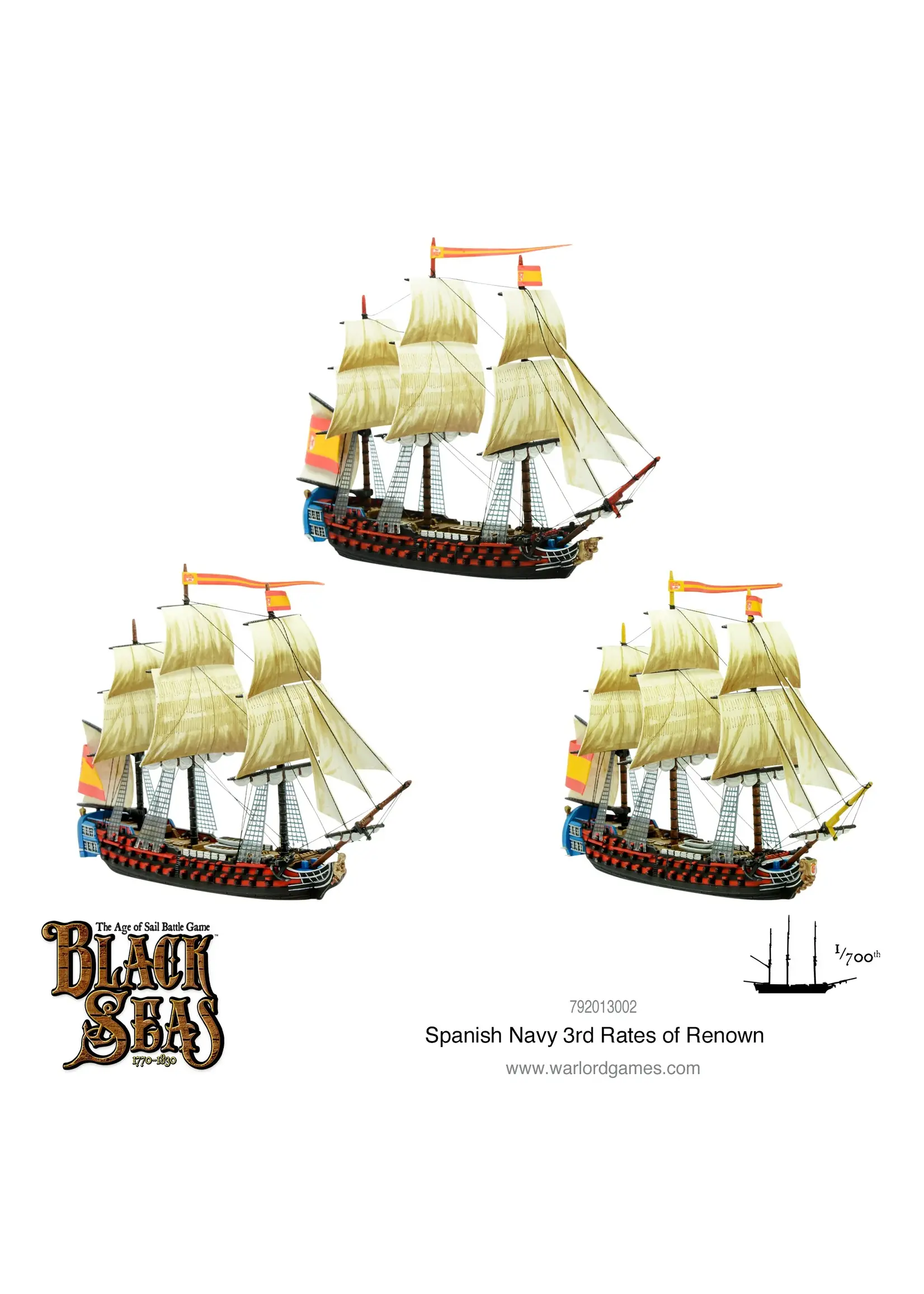 Black Seas Spanish Navy 3rd Rates of Renown