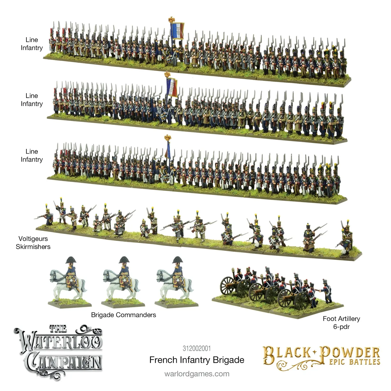 Black Powder Black Powder Epic Battles: Waterloo - French Infantry Brigade