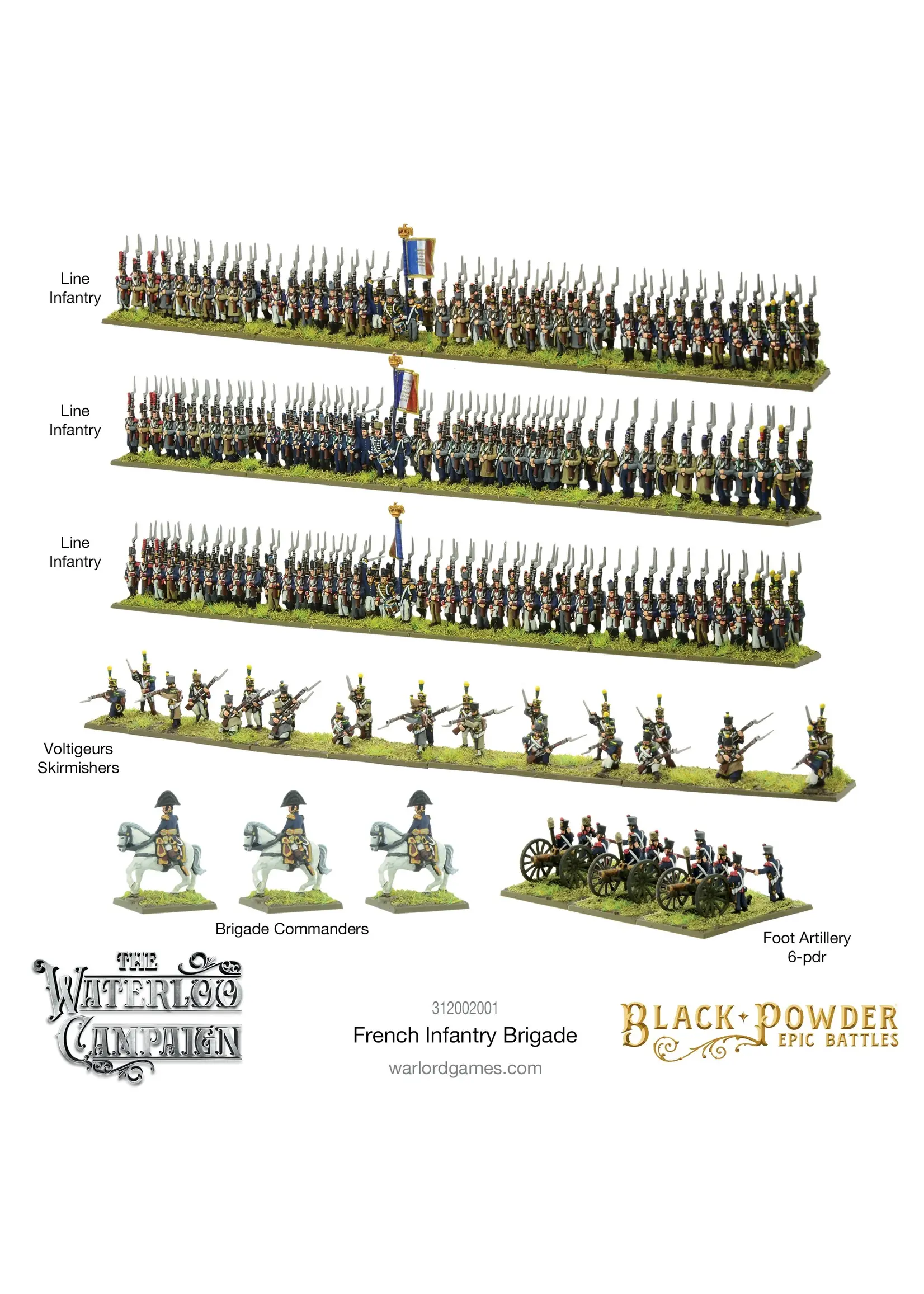 Black Powder Black Powder Epic Battles: Waterloo - French Infantry Brigade