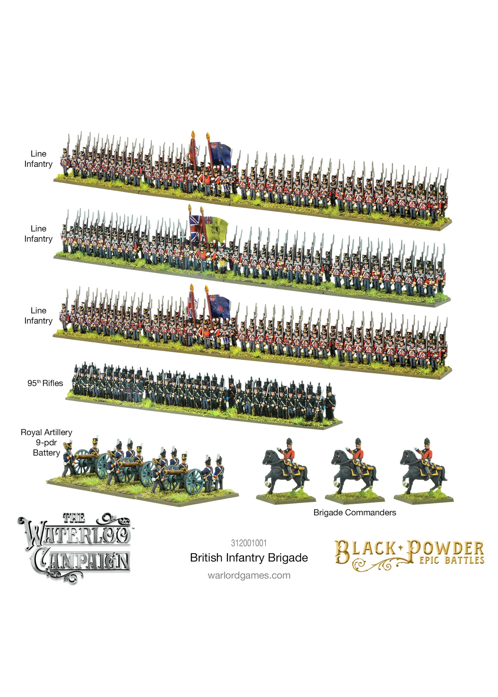 Black Powder Black Powder Epic Battles: Waterloo - British Infantry Brigade