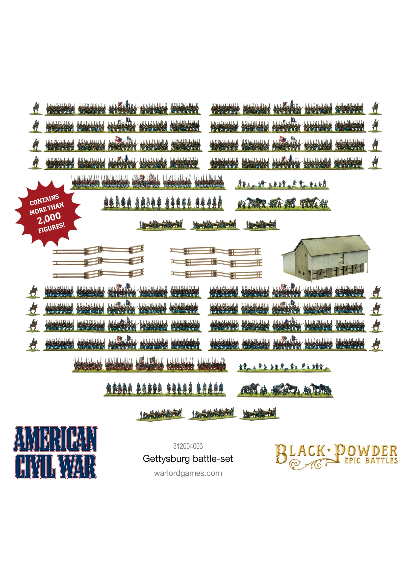Black Powder Black Powder Epic Battles - American Civil War Gettysburg Battle Set
