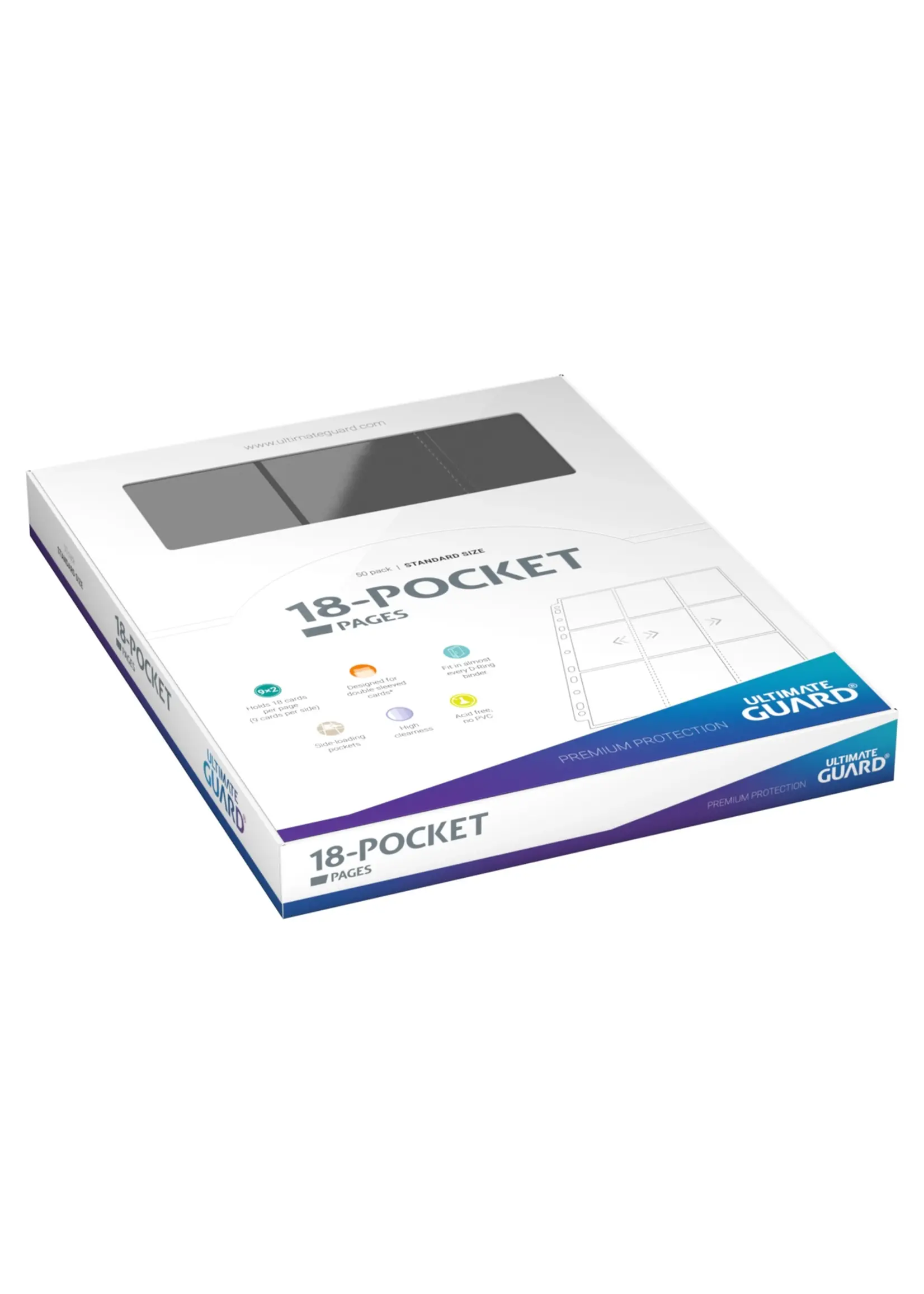 Ultimate Guard Ultimate Guard 18-Pocket Pages Side-Loading (50) - Grey