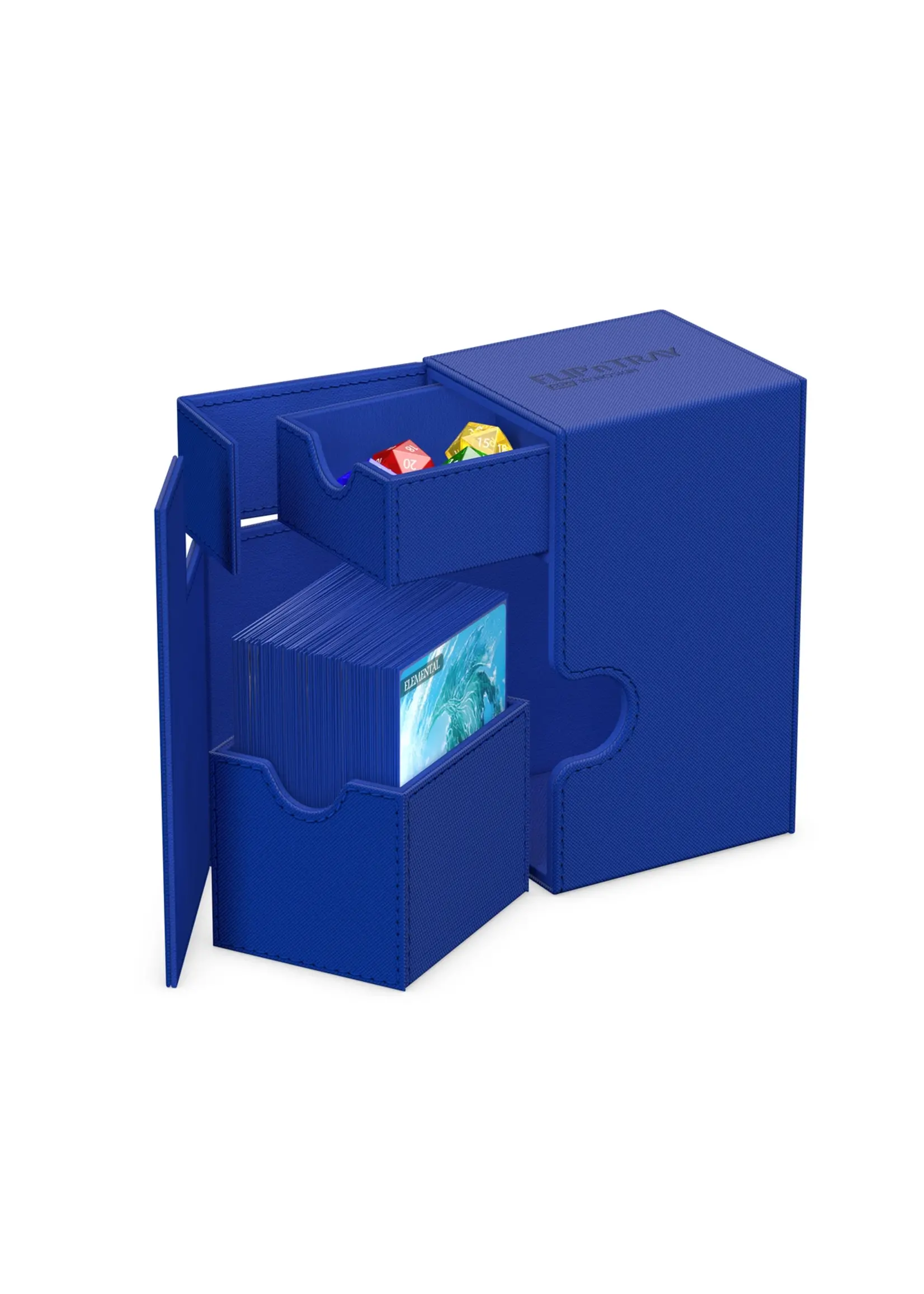 Ultimate Guard Ultimate Guard Flip`n`Tray 80+ XenoSkin Monocolor Blue