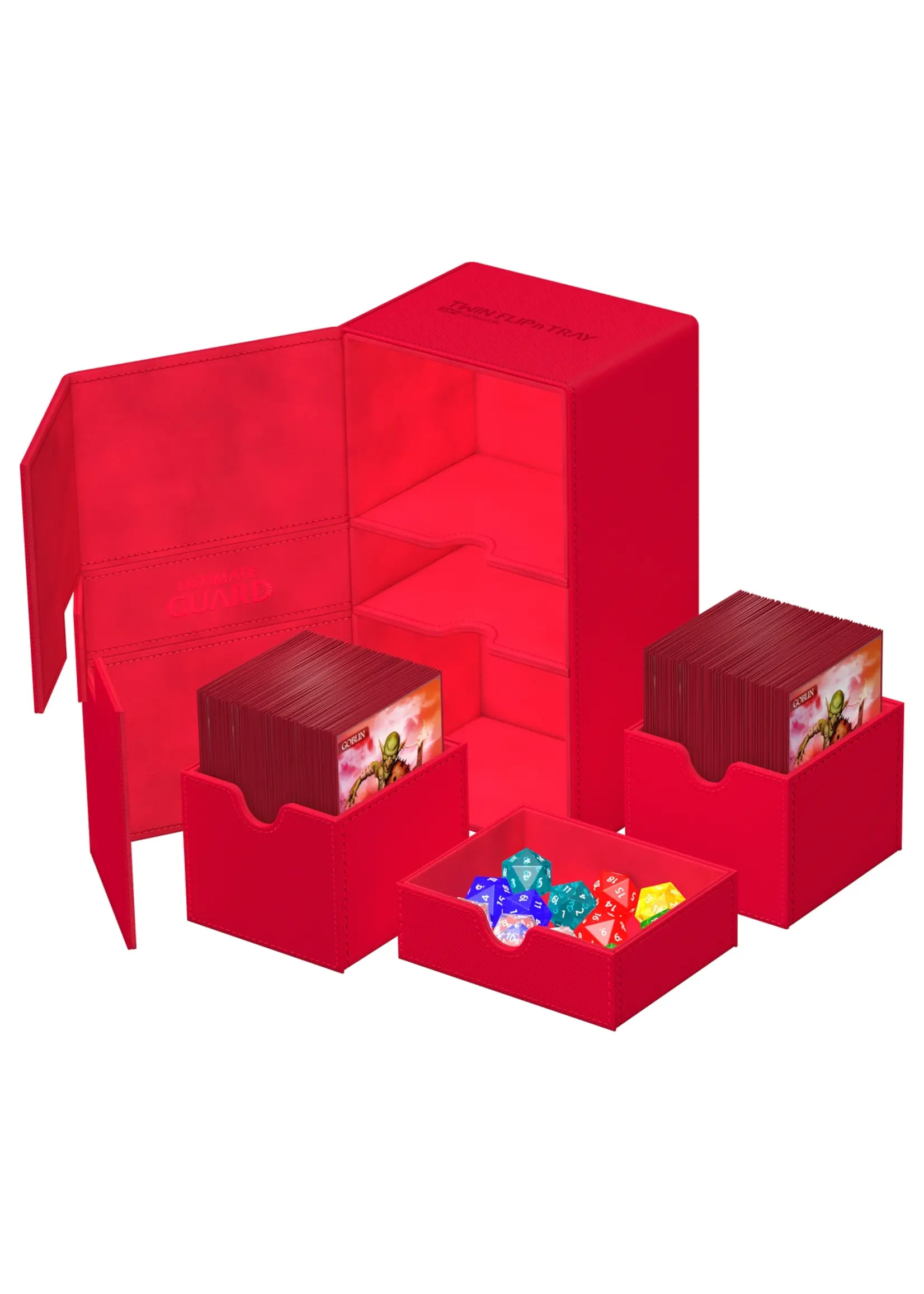 Ultimate Guard Ultimate Guard Twin Flip'n'Tray 200+ Xenoskin - Red